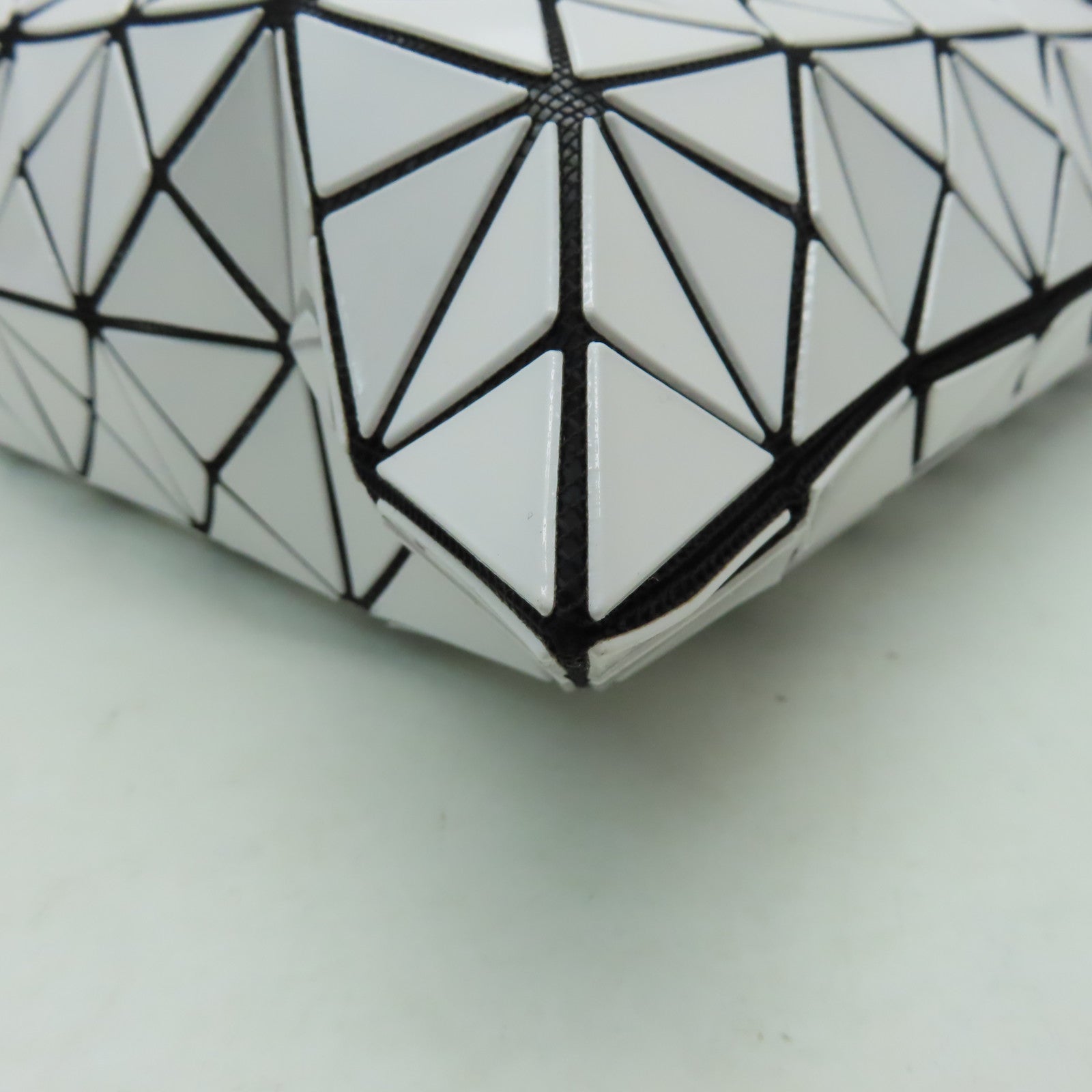 ISSEY MIYAKE PVC Tote Bag銀扣手挽袋白色
