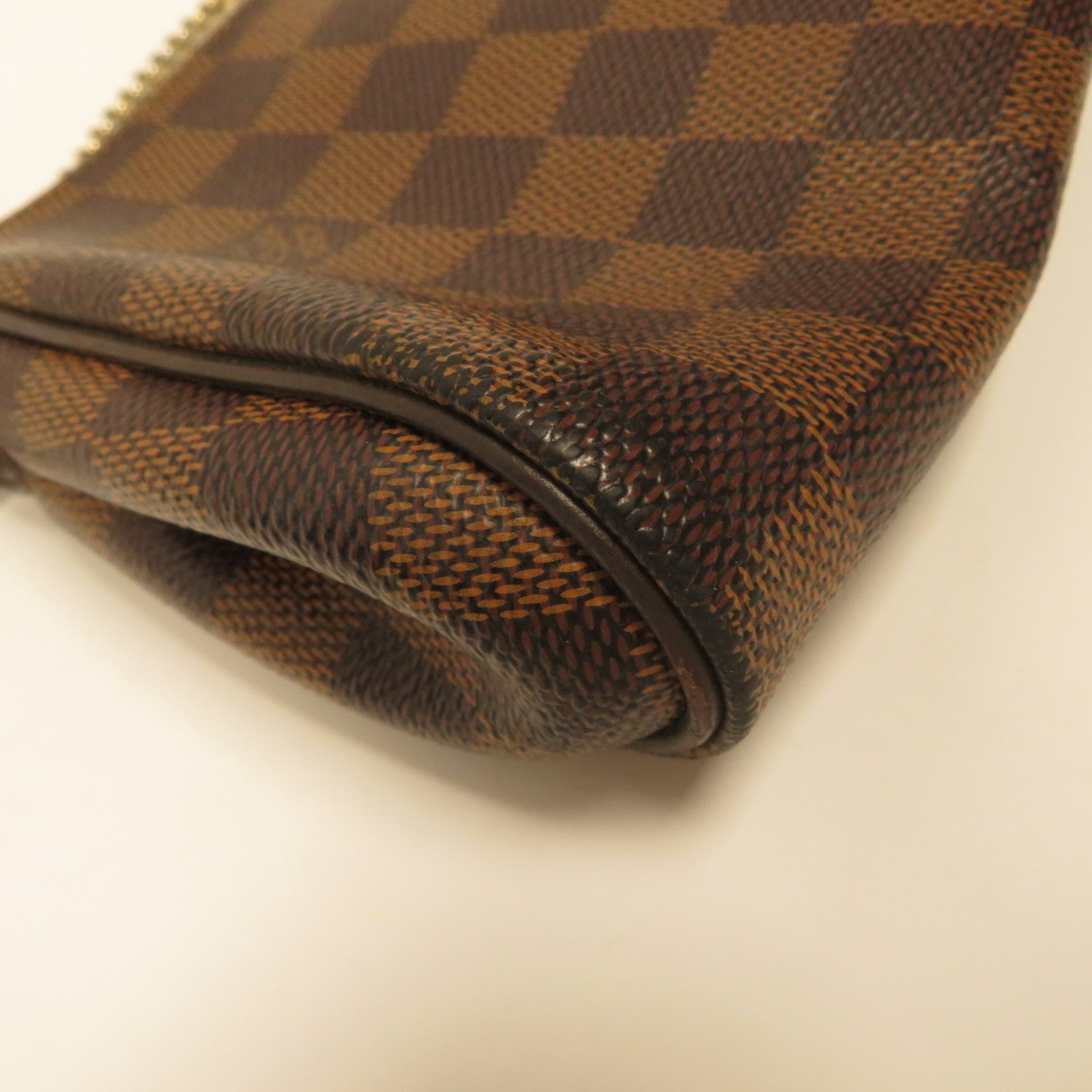 LOUIS VUITTON Damier Eva金扣鏈帶肩背袋啡色