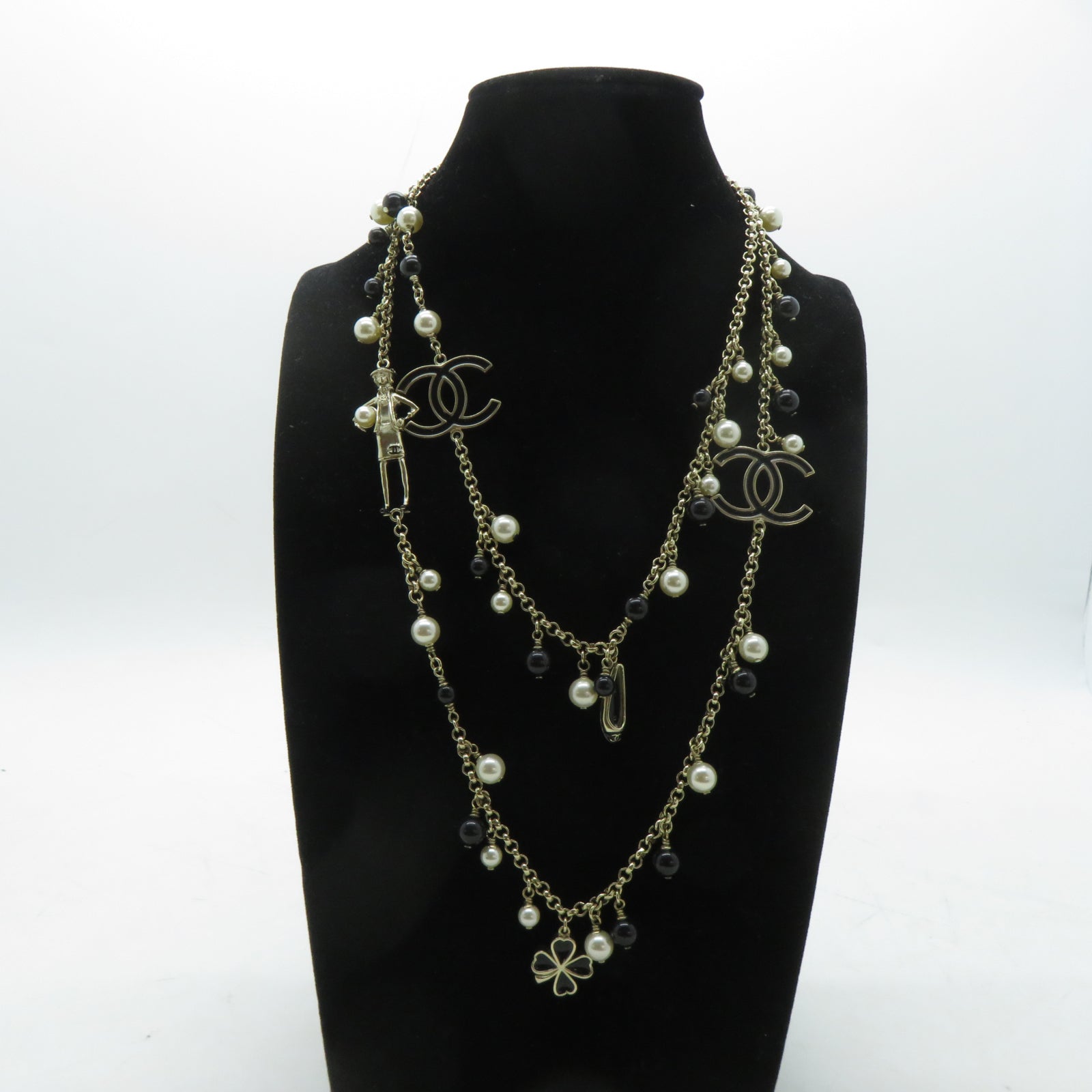CHANEL 金属Necklaces项链金色/黑色