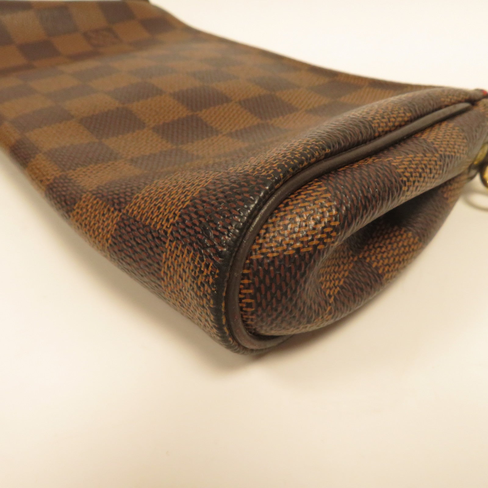 LOUIS VUITTON Damier Eva金扣鏈帶肩背袋啡色