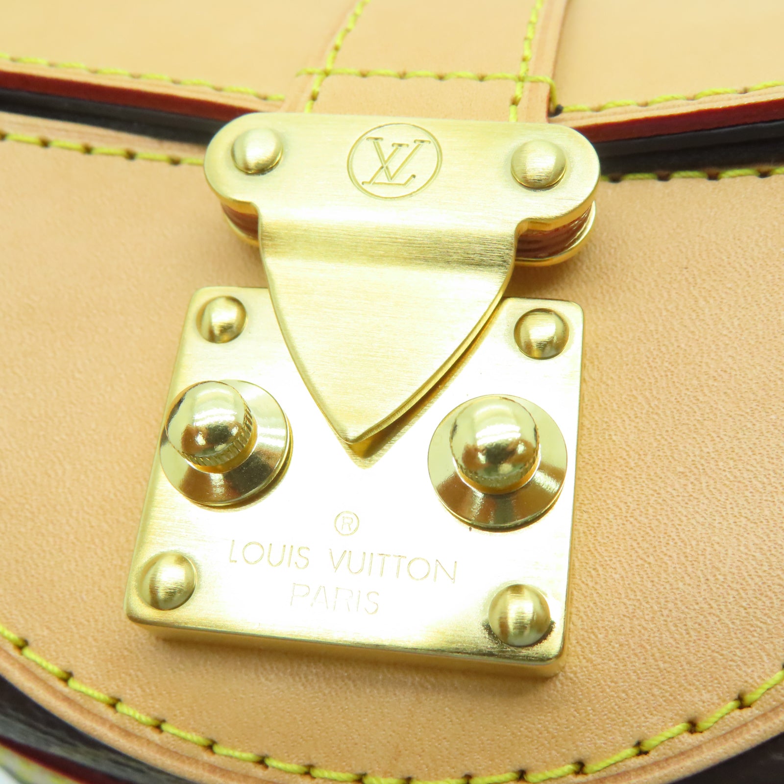 LOUIS VUITTON Monogram Duffle金扣手挽肩背两用袋棕色