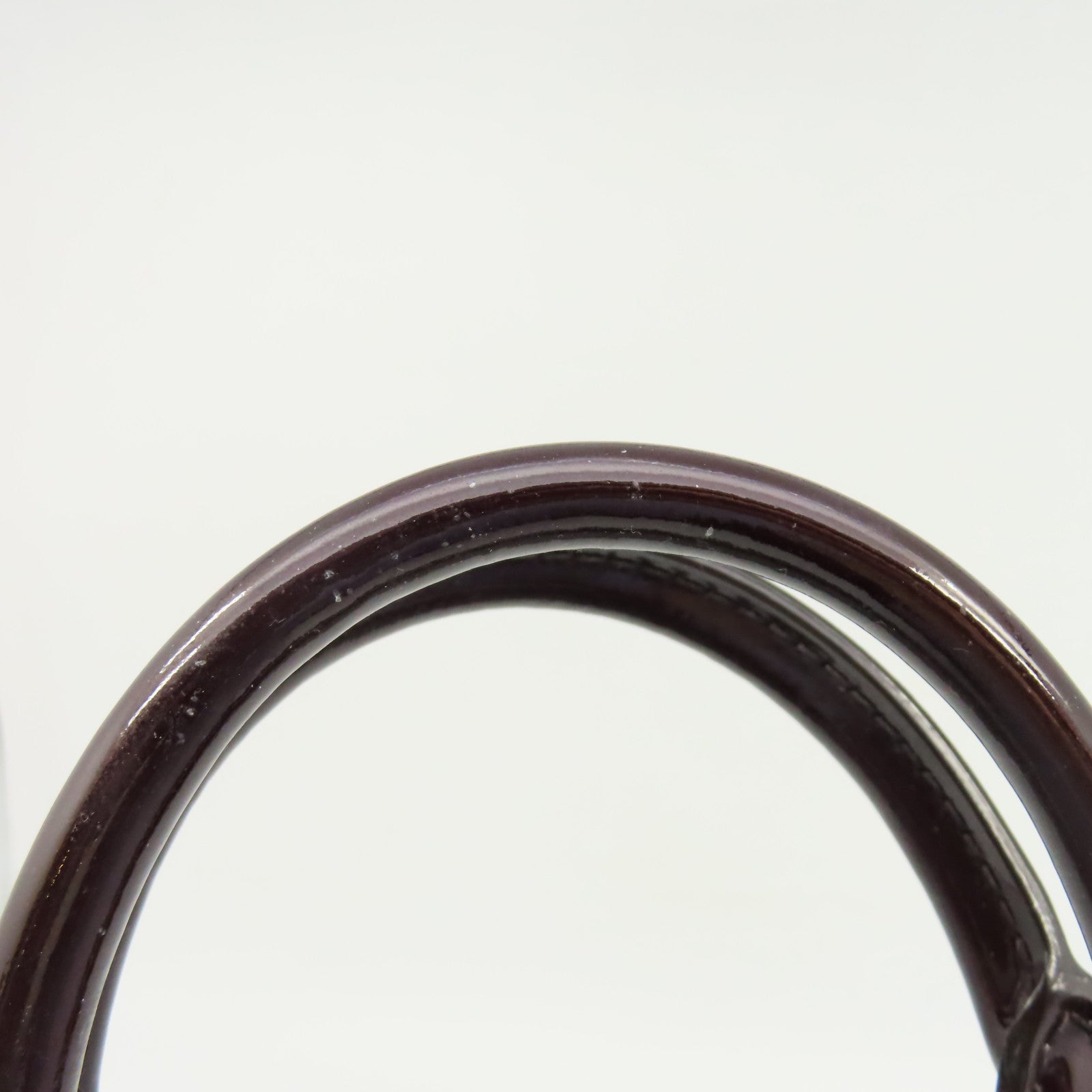 LOUIS VUITTON Monogram Vernis Alma PM金扣手挽袋深紅色