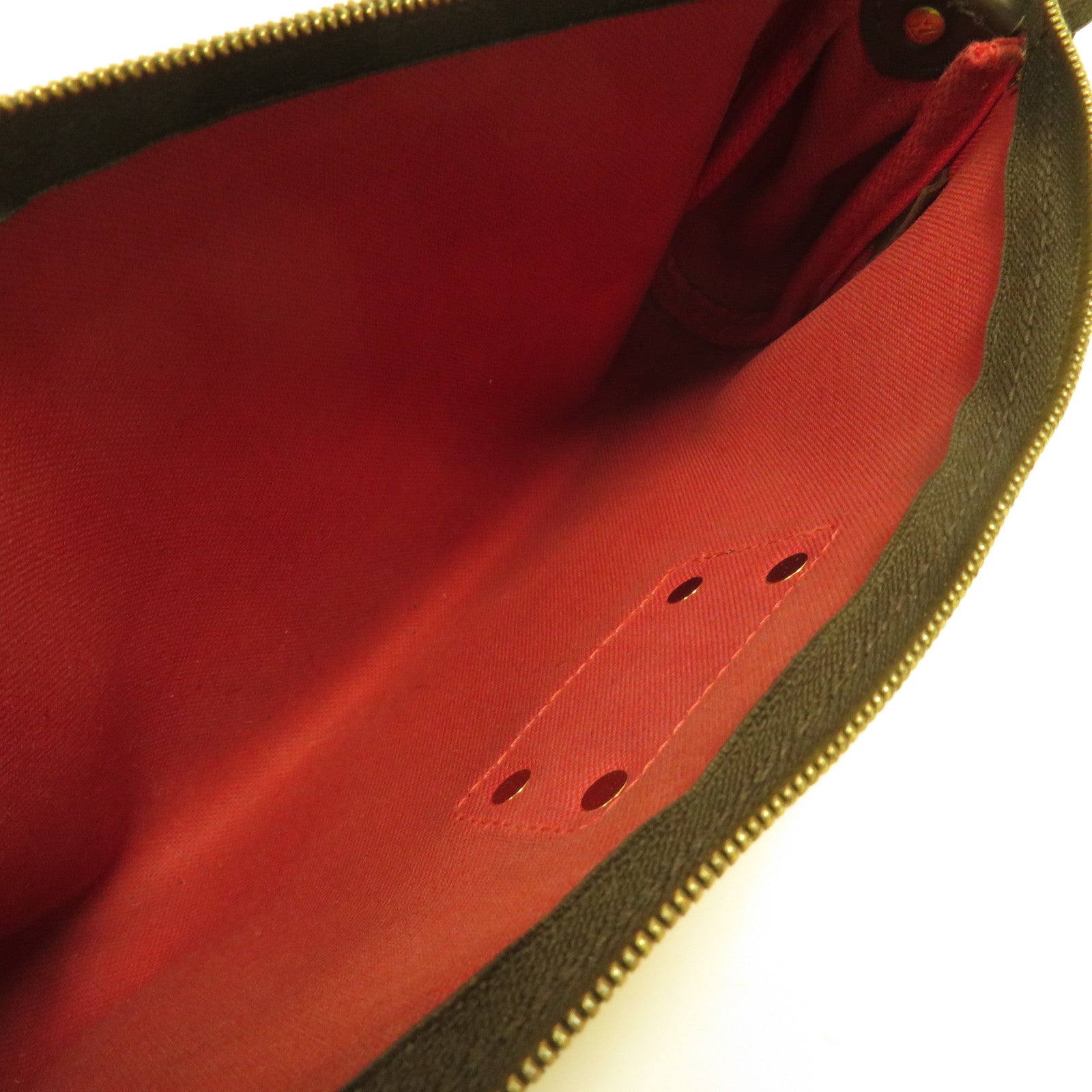 LOUIS VUITTON Damier Eva金扣鏈帶肩背袋啡色
