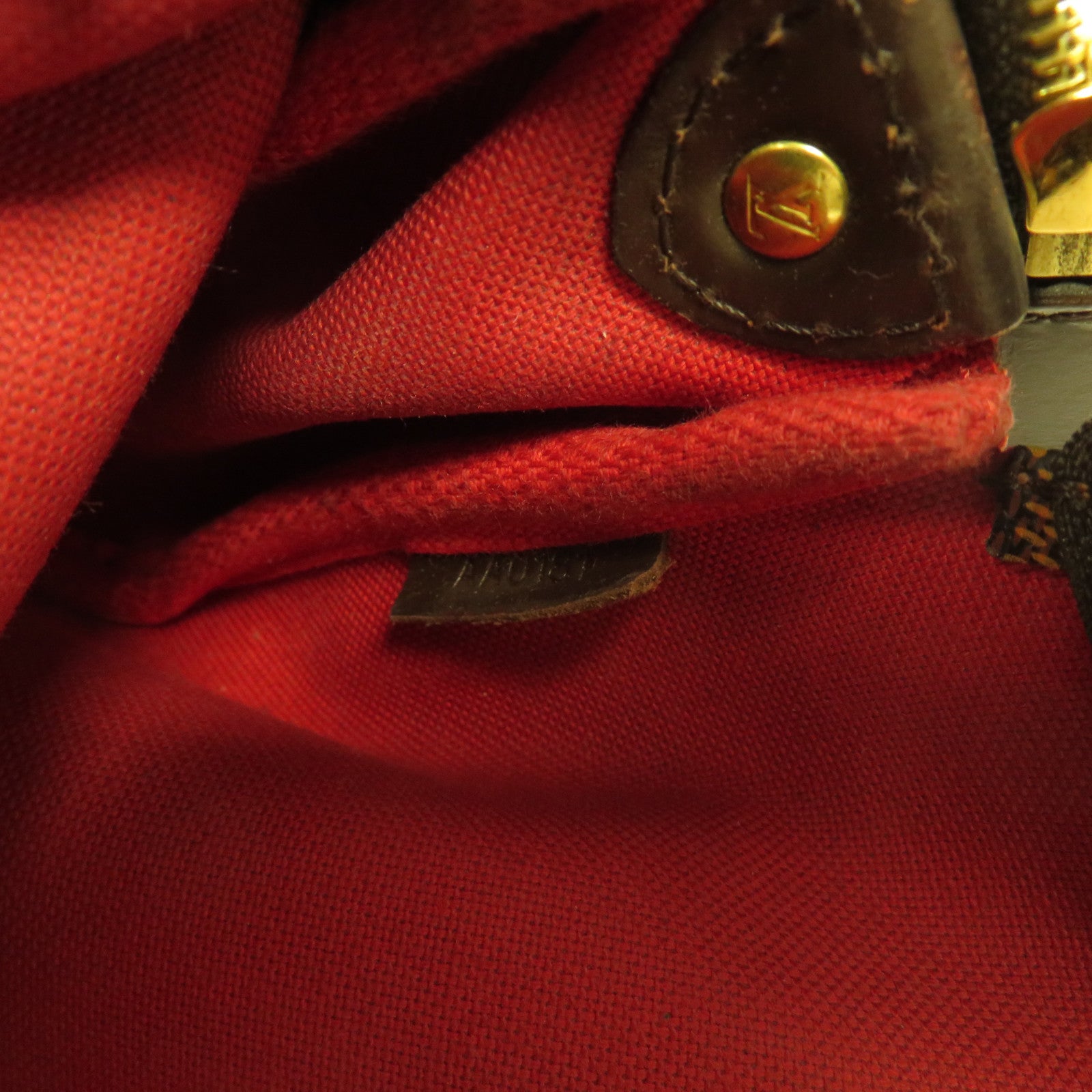 LOUIS VUITTON Damier Eva金扣鏈帶肩背袋啡色