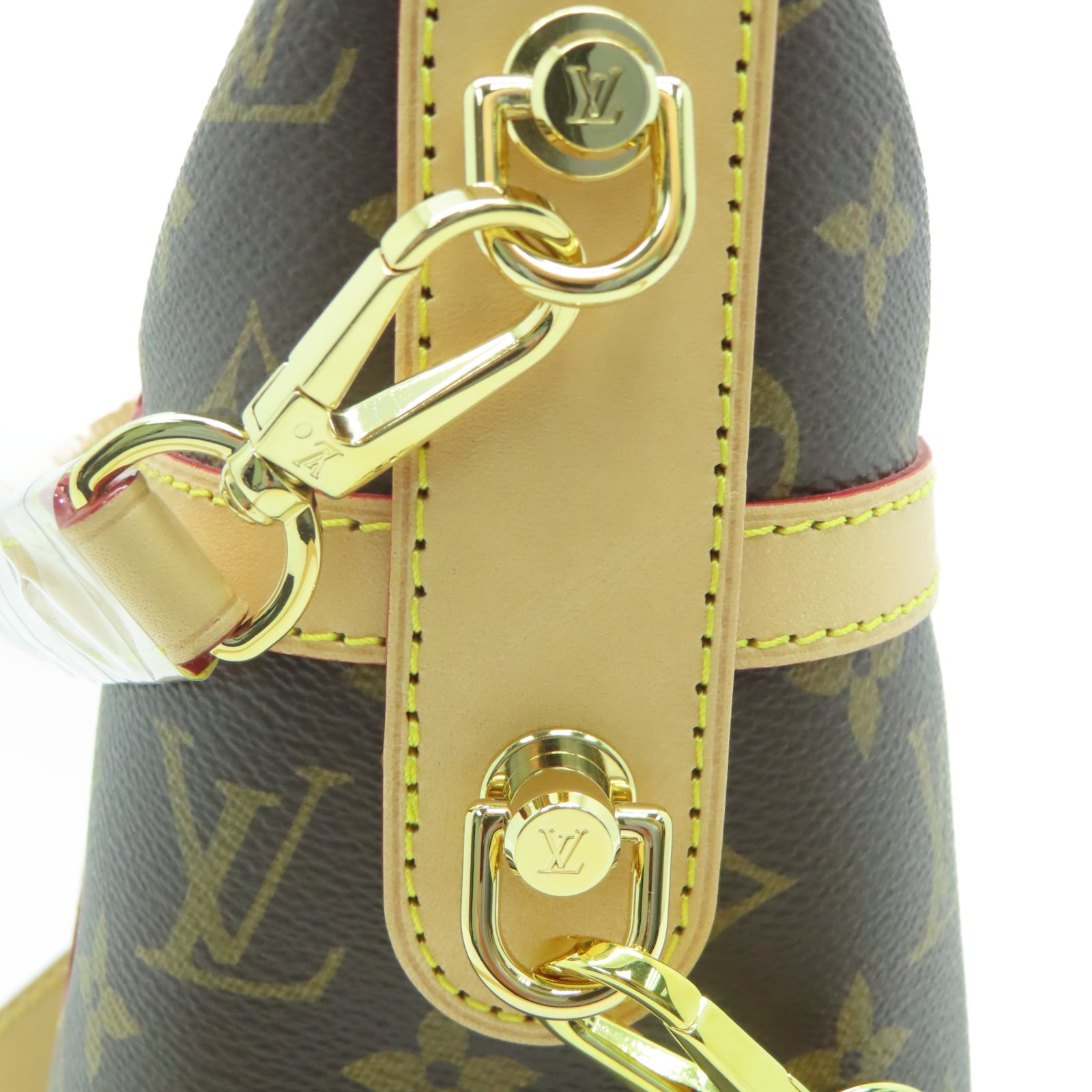 LOUIS VUITTON Monogram Duffle金扣手挽肩背两用袋棕色