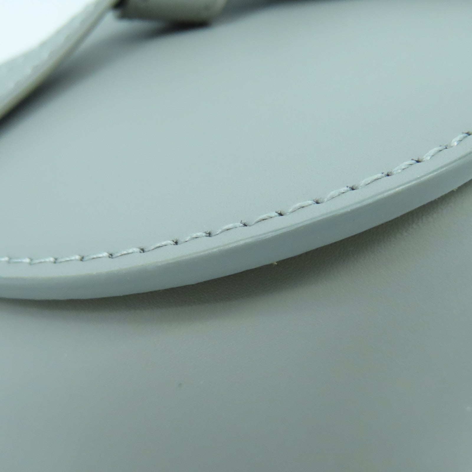 LOEWE 牛皮皮革Mini Gate Dual Bag銀扣肩背袋灰色