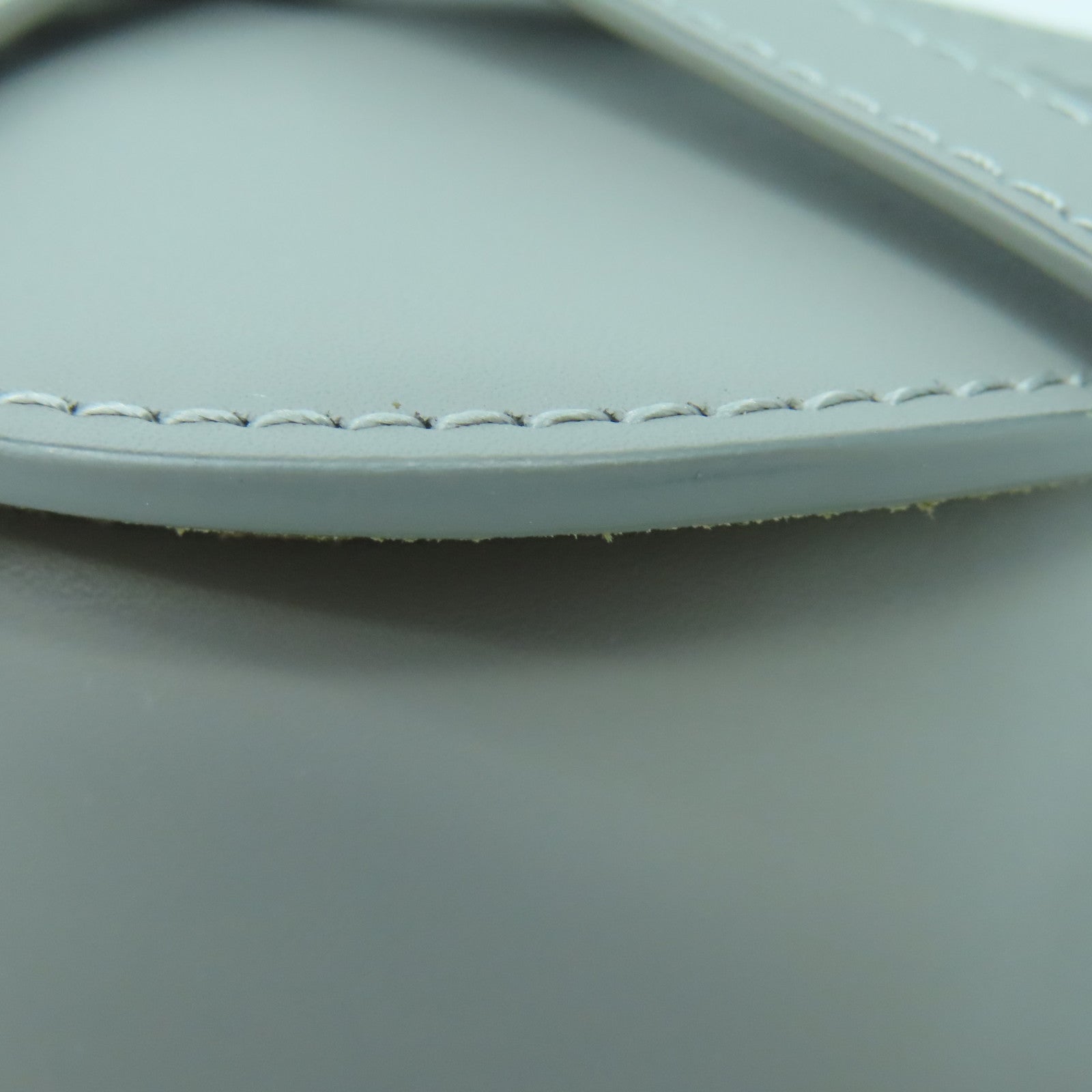 LOEWE 牛皮皮革Mini Gate Dual Bag銀扣肩背袋灰色