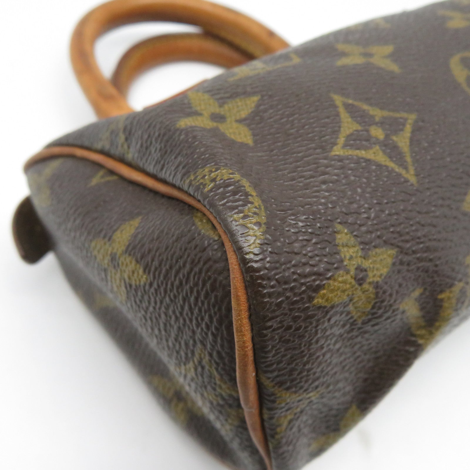 LOUIS VUITTON Monogram Speedy Mini金扣手挽袋啡色