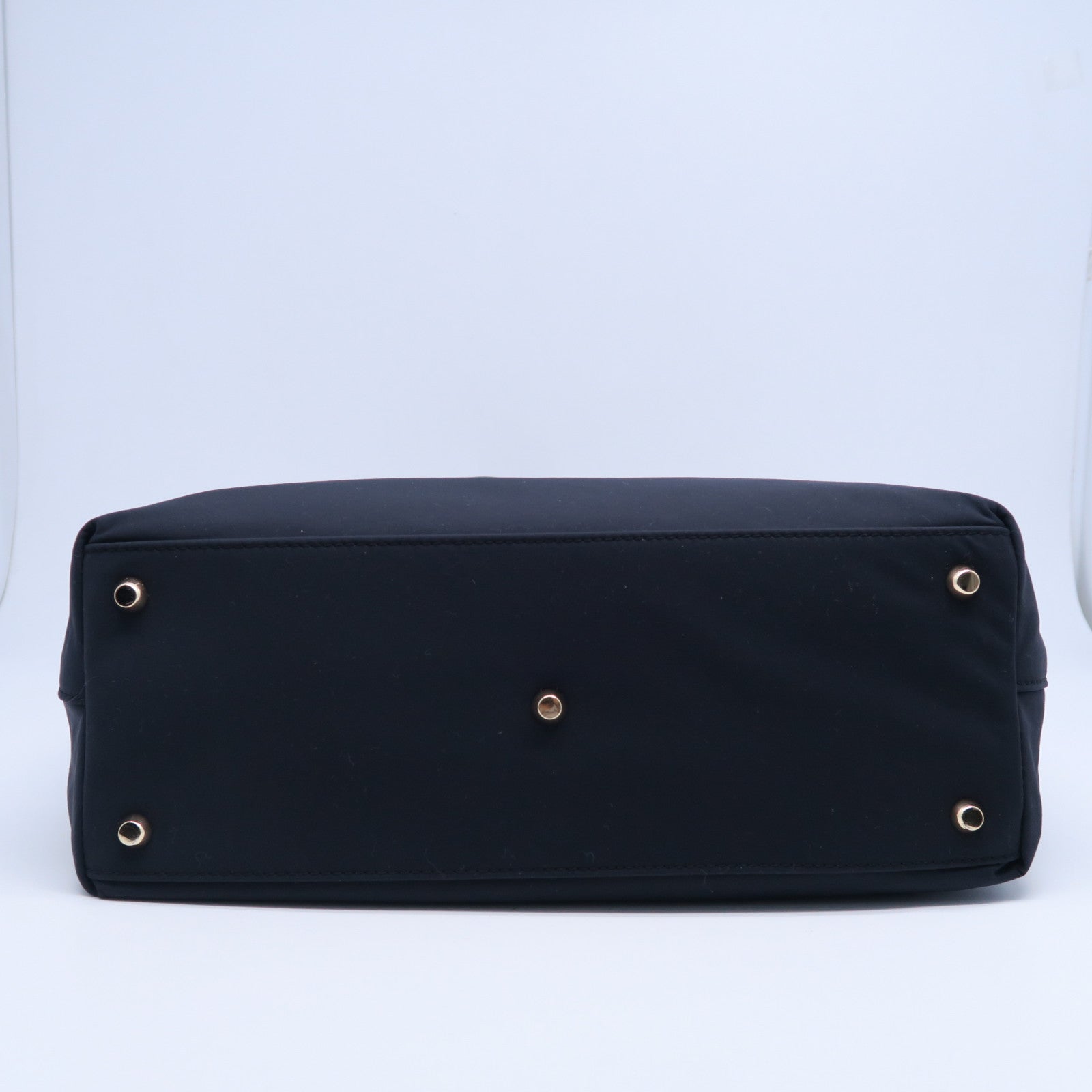 agnes b. 尼龍2 Way Shoulder Bag金扣手挽肩背兩用袋黑色