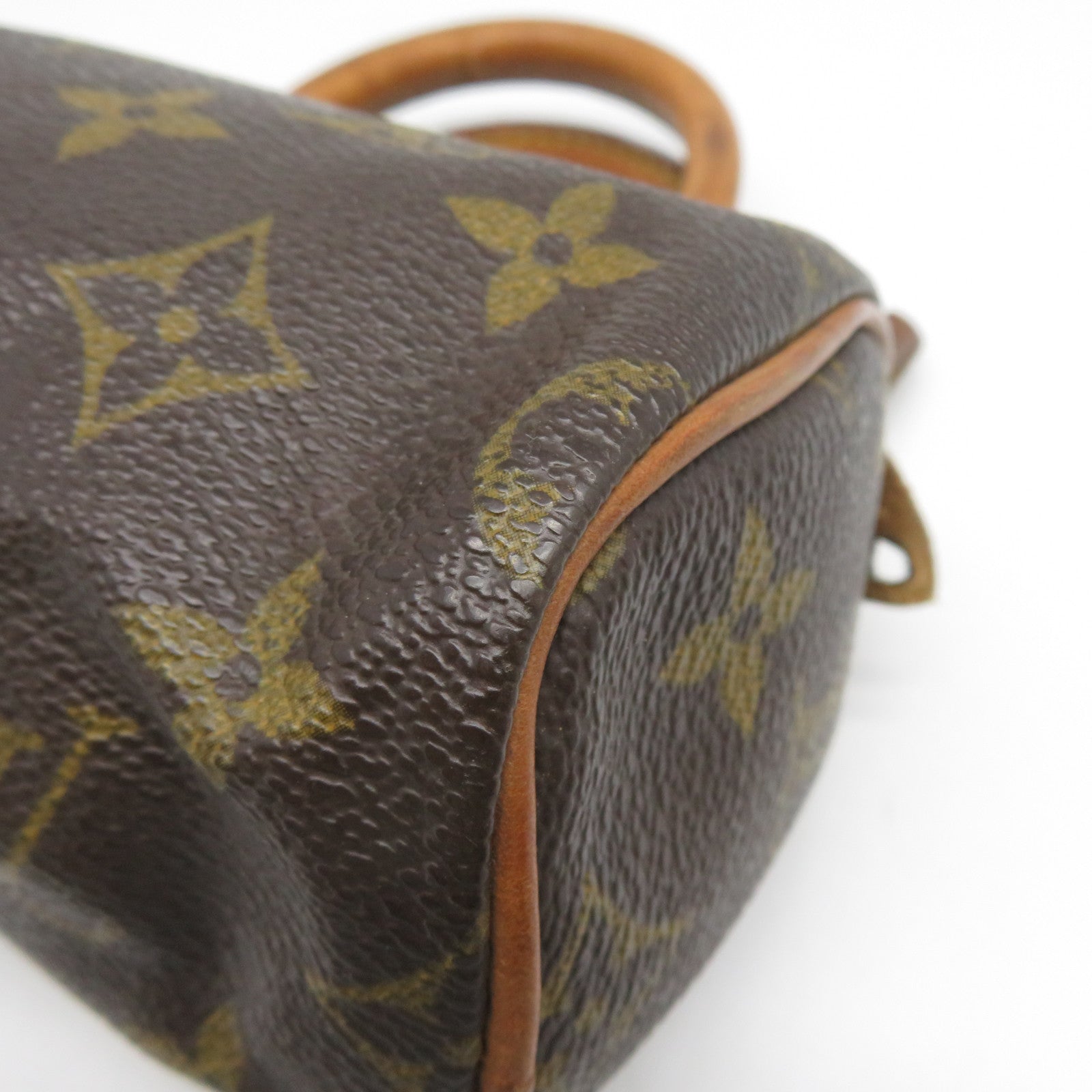 LOUIS VUITTON Monogram Speedy Mini金扣手挽袋啡色
