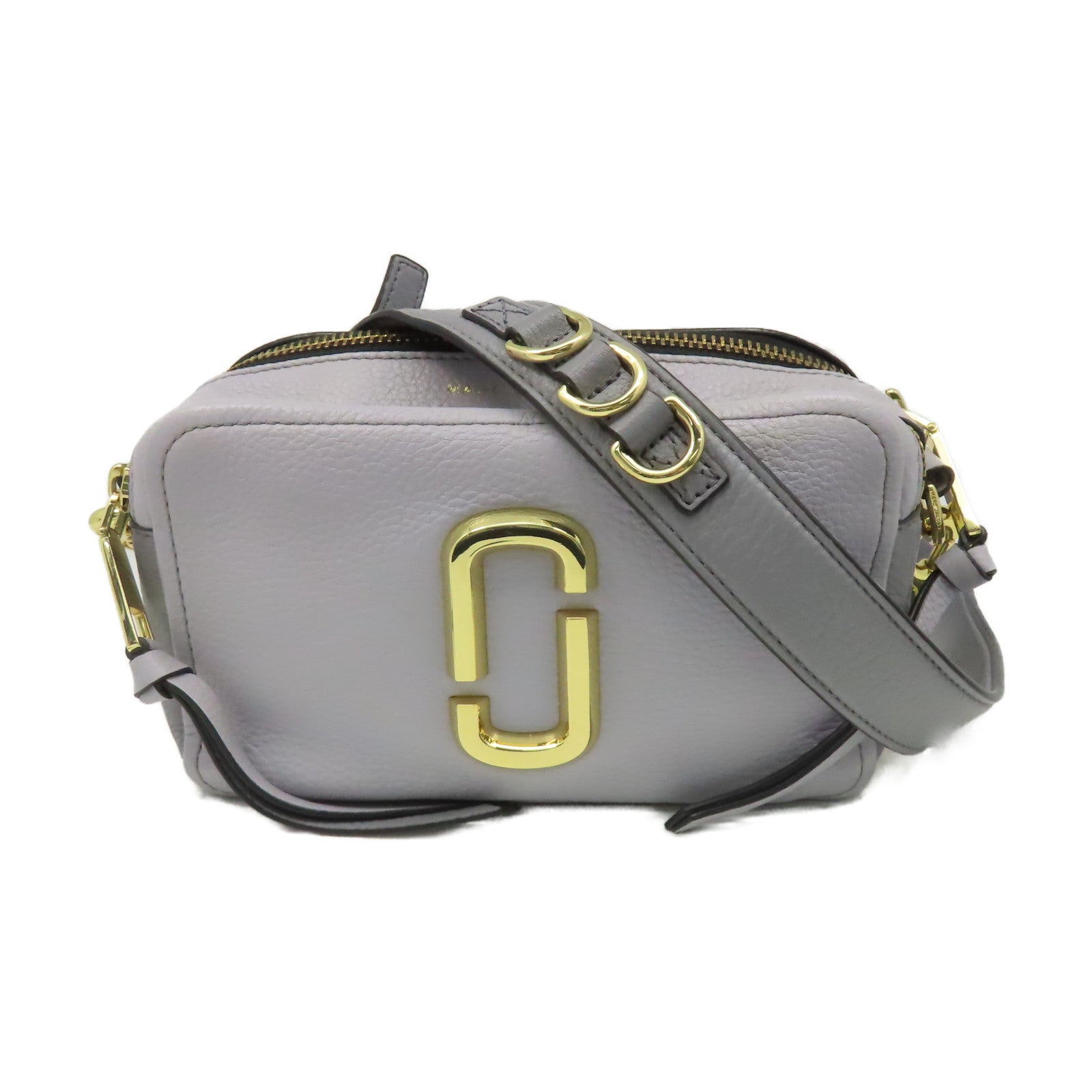 MARC JACOBS 牛皮皮革Shoulder Bag金扣肩背袋淺紫色