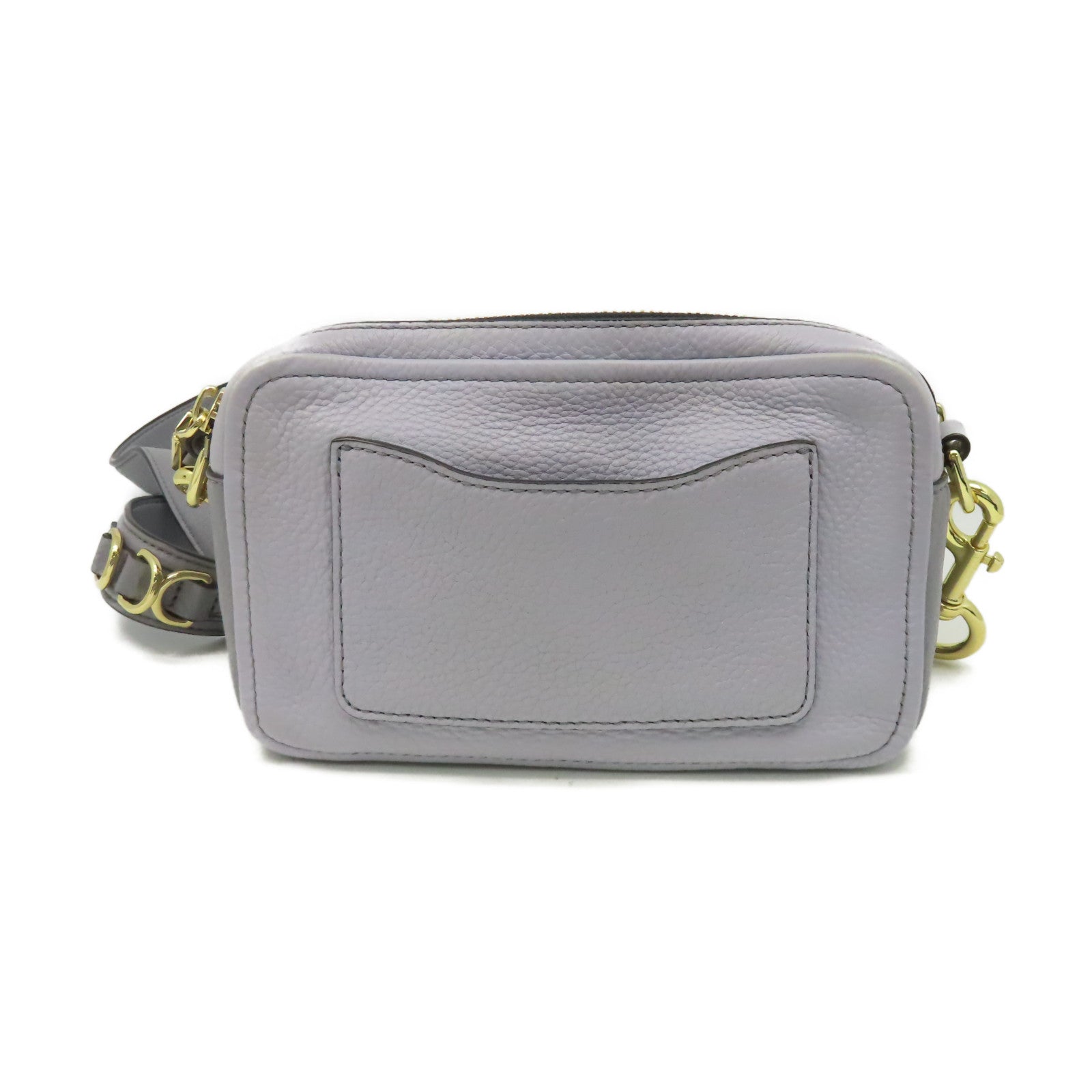 MARC JACOBS 牛皮皮革Shoulder Bag金扣肩背袋淺紫色