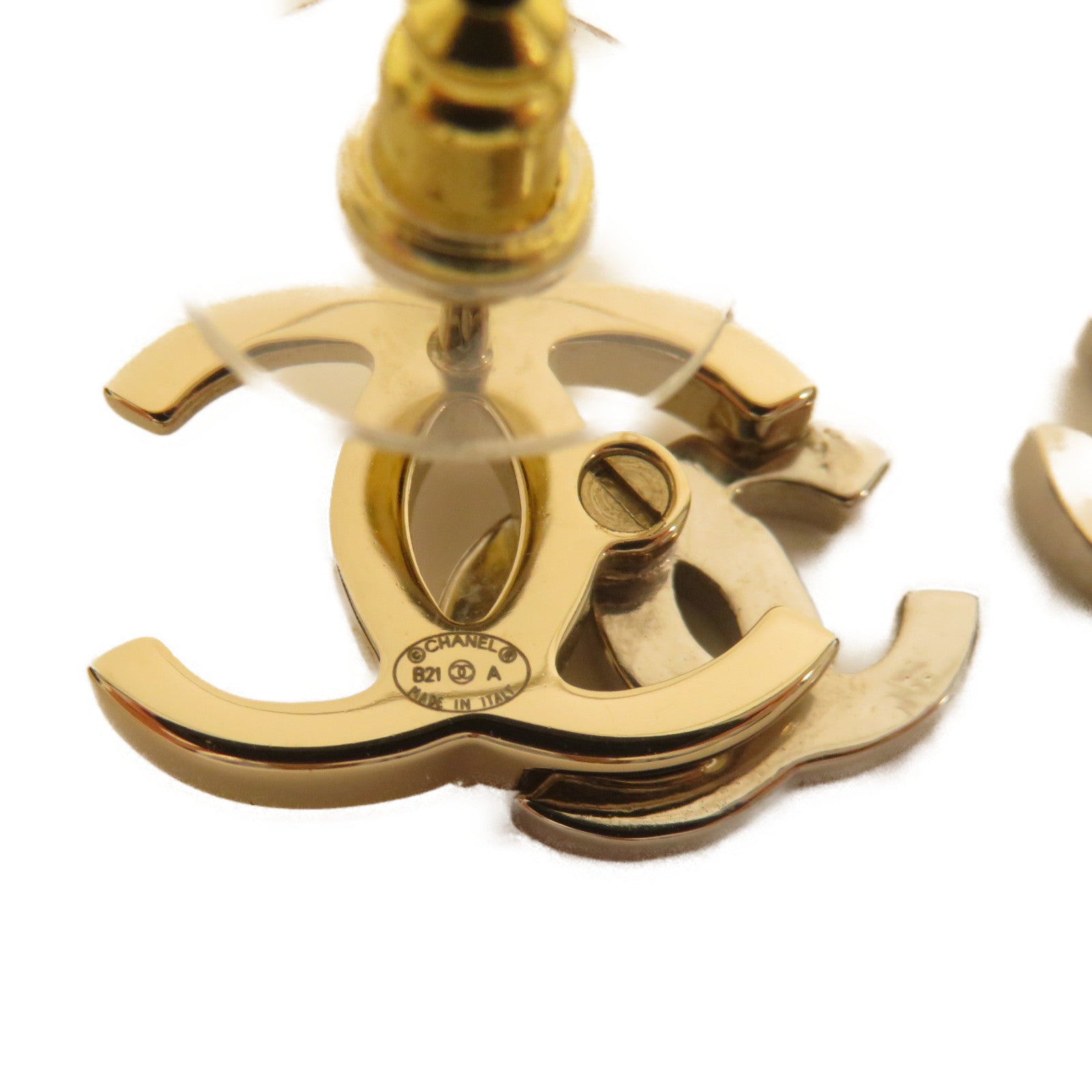 CHANEL 金屬Earrings耳環金色