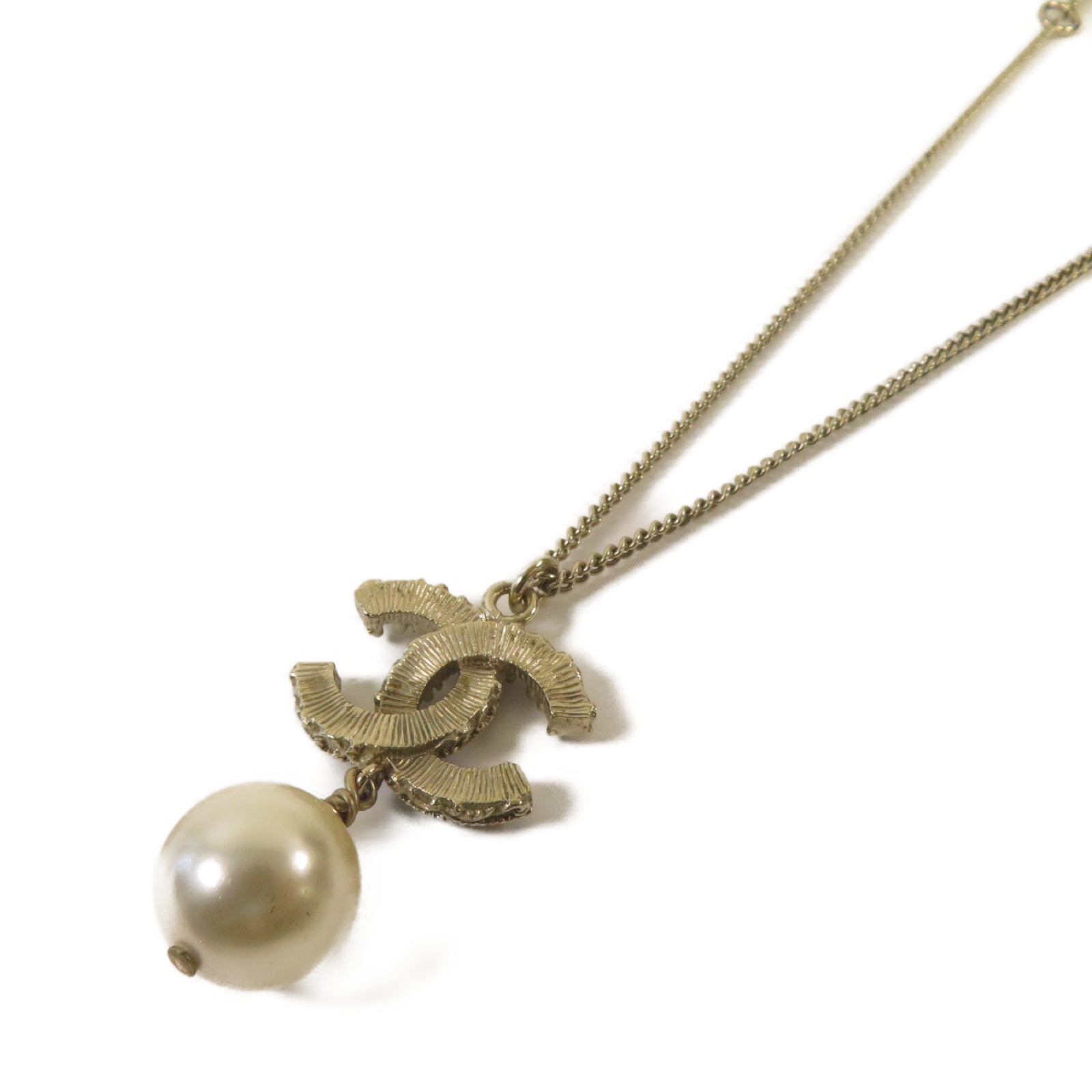 CHANEL PVC/金屬Necklace項鏈金色/黑色