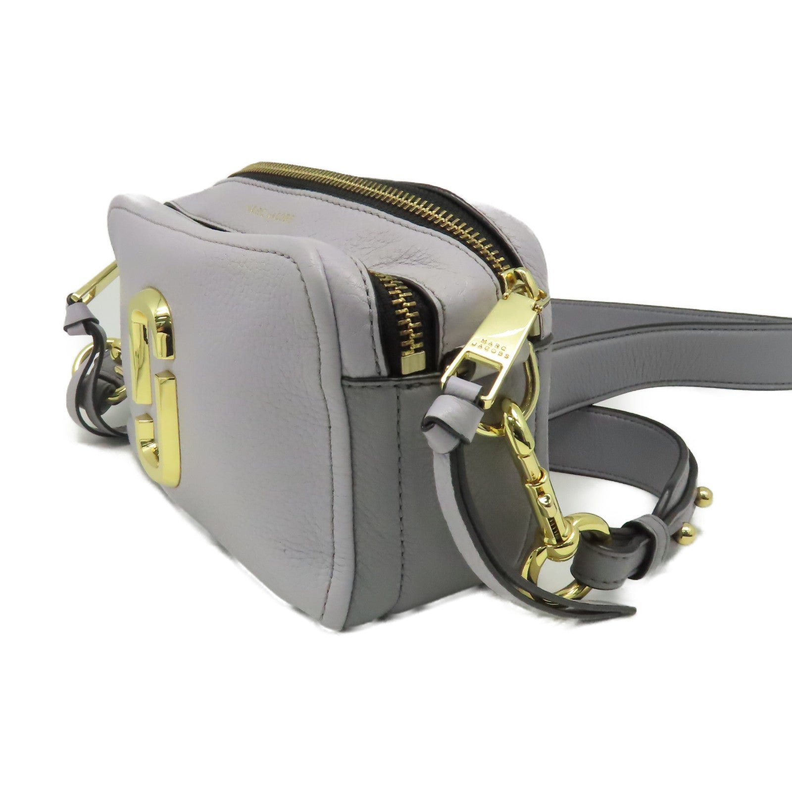 MARC JACOBS 牛皮皮革Shoulder Bag金扣肩背袋淺紫色