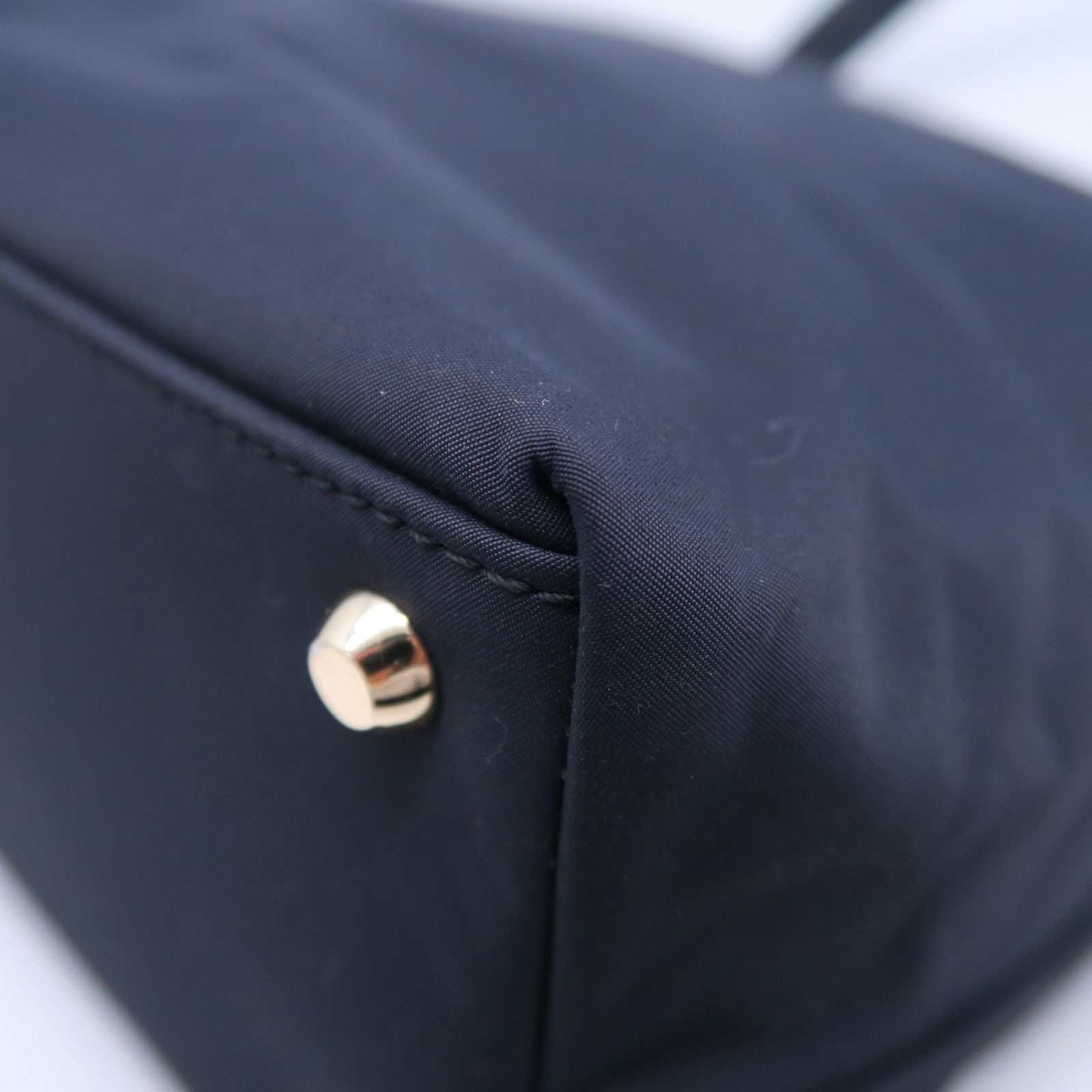 agnes b. 尼龍2 Way Shoulder Bag金扣手挽肩背兩用袋黑色