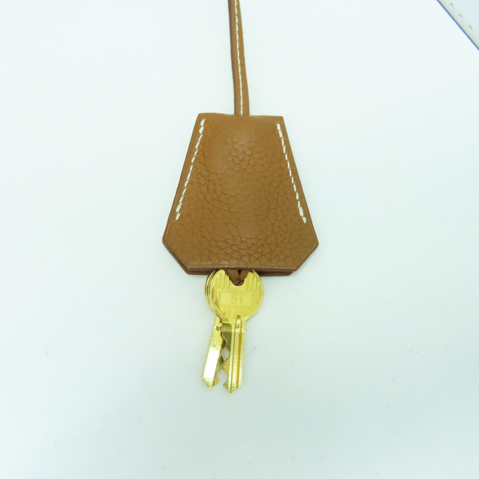 HERMES Clemence皮革ShoulderBirkin金扣肩背袋金色經典駝色