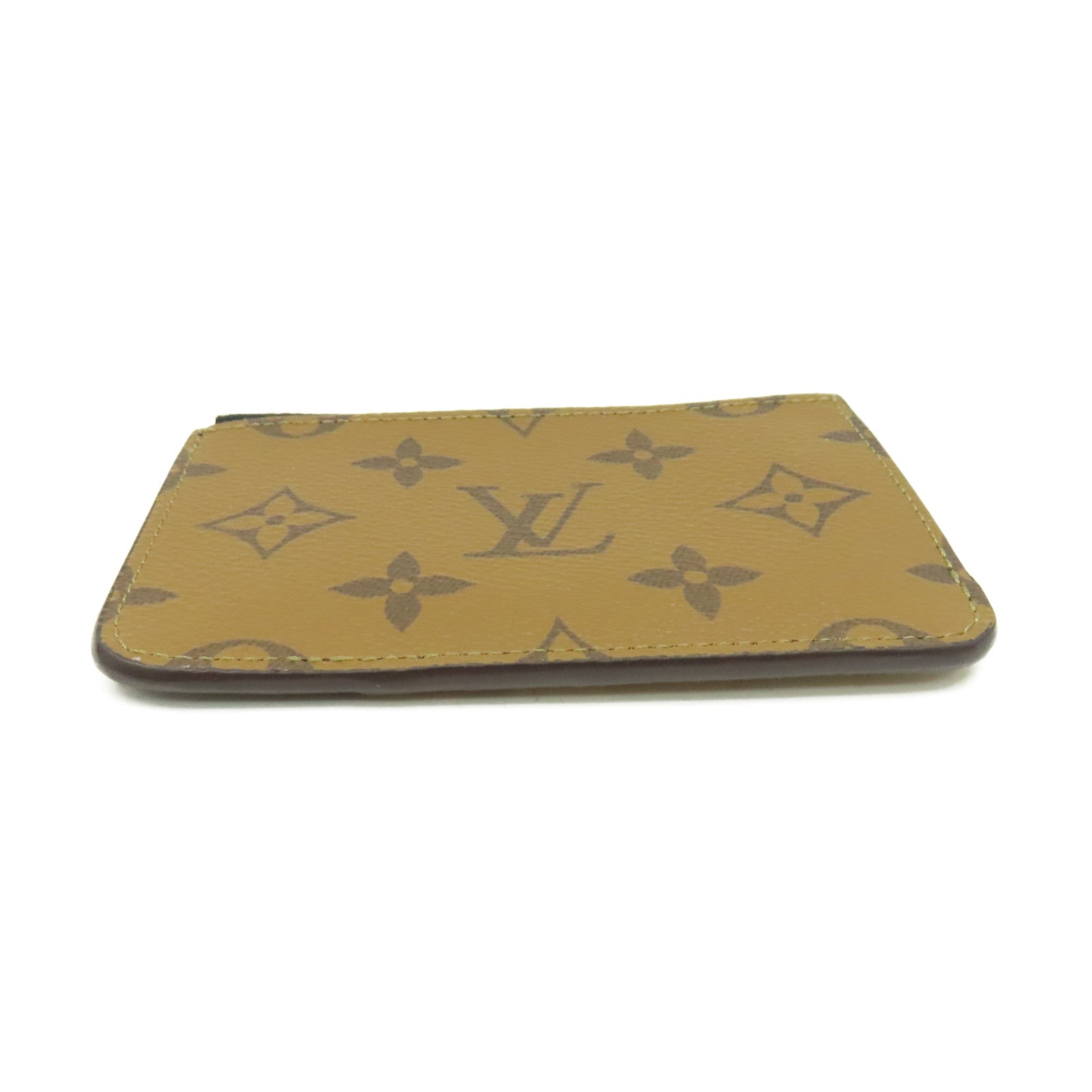 LOUIS VUITTON Monogram Romy Card Case金扣卡套啡色/黑色