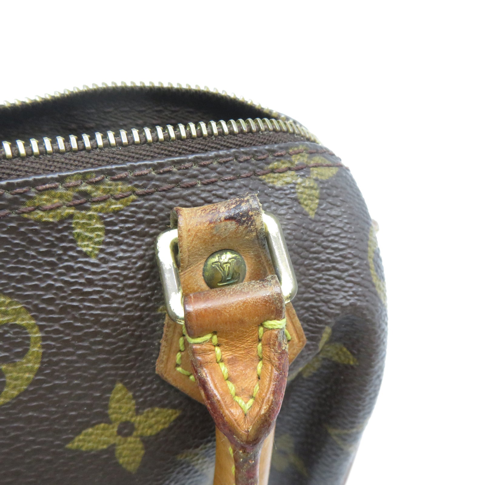 LOUIS VUITTON Monogram Speedy Mini金扣手挽袋啡色