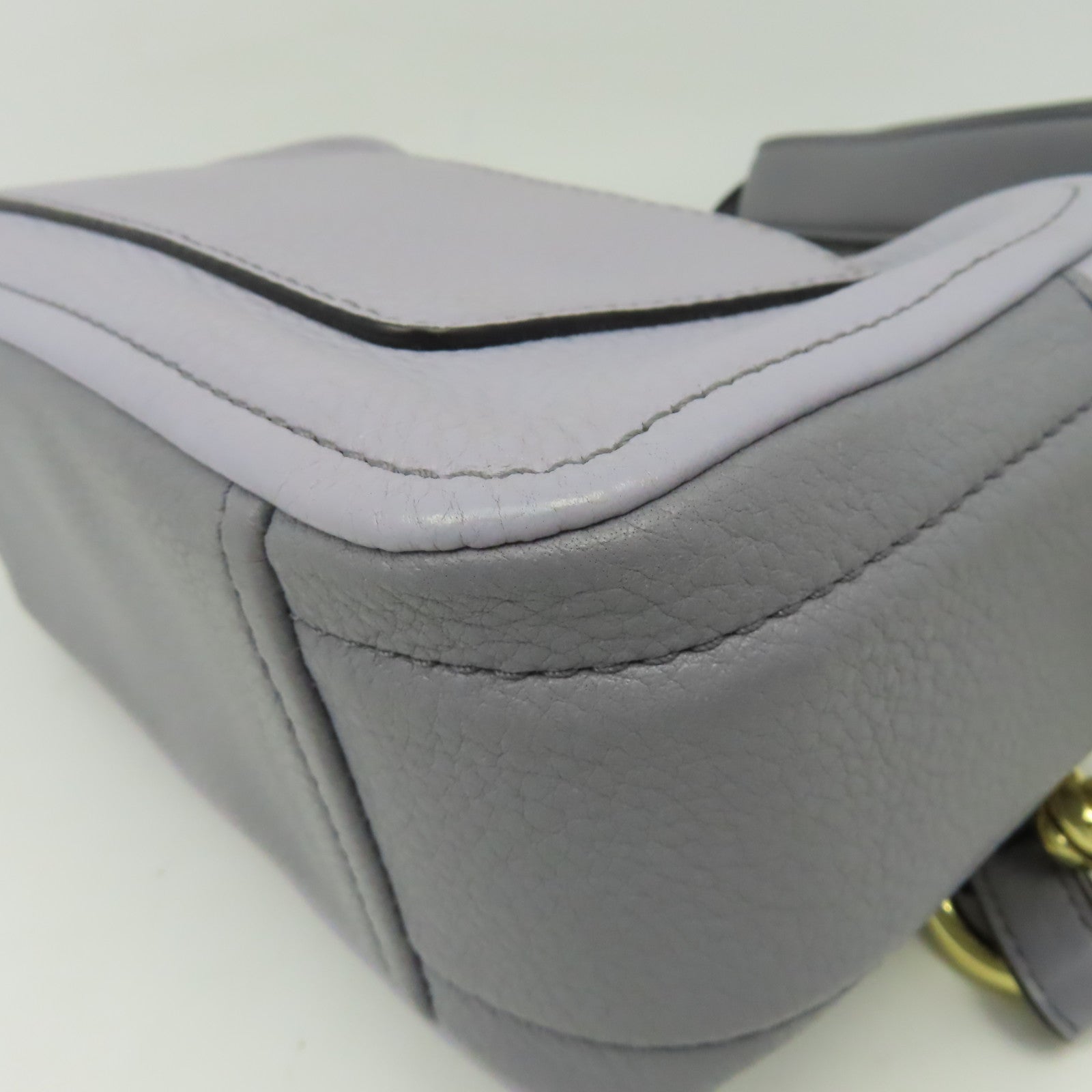 MARC JACOBS 牛皮皮革Shoulder Bag金扣肩背袋淺紫色