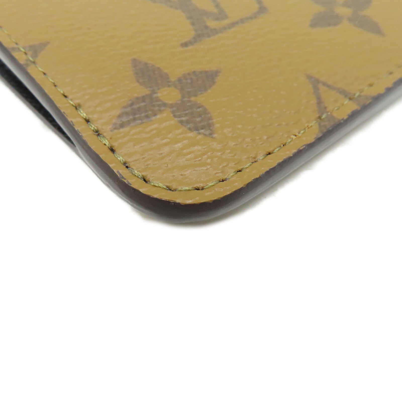 LOUIS VUITTON Monogram Romy Card Case金扣卡套啡色/黑色