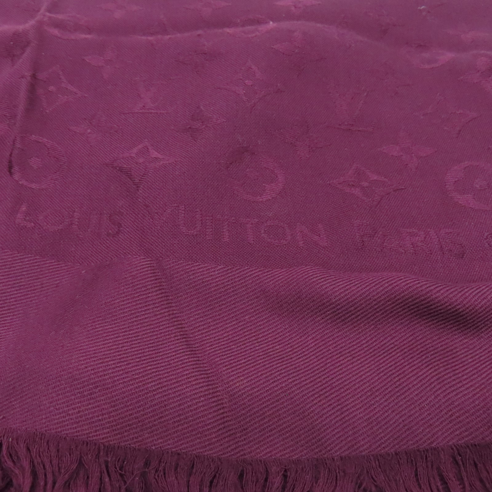 LOUIS VUITTON 丝质/羊毛Scarf围巾紫色
