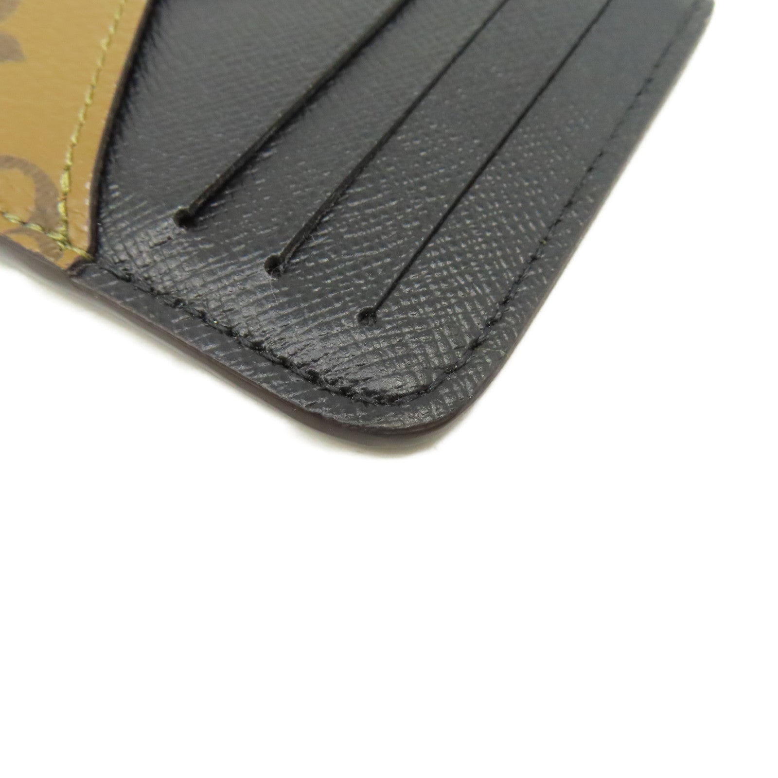 LOUIS VUITTON Monogram Romy Card Case金扣卡套啡色/黑色