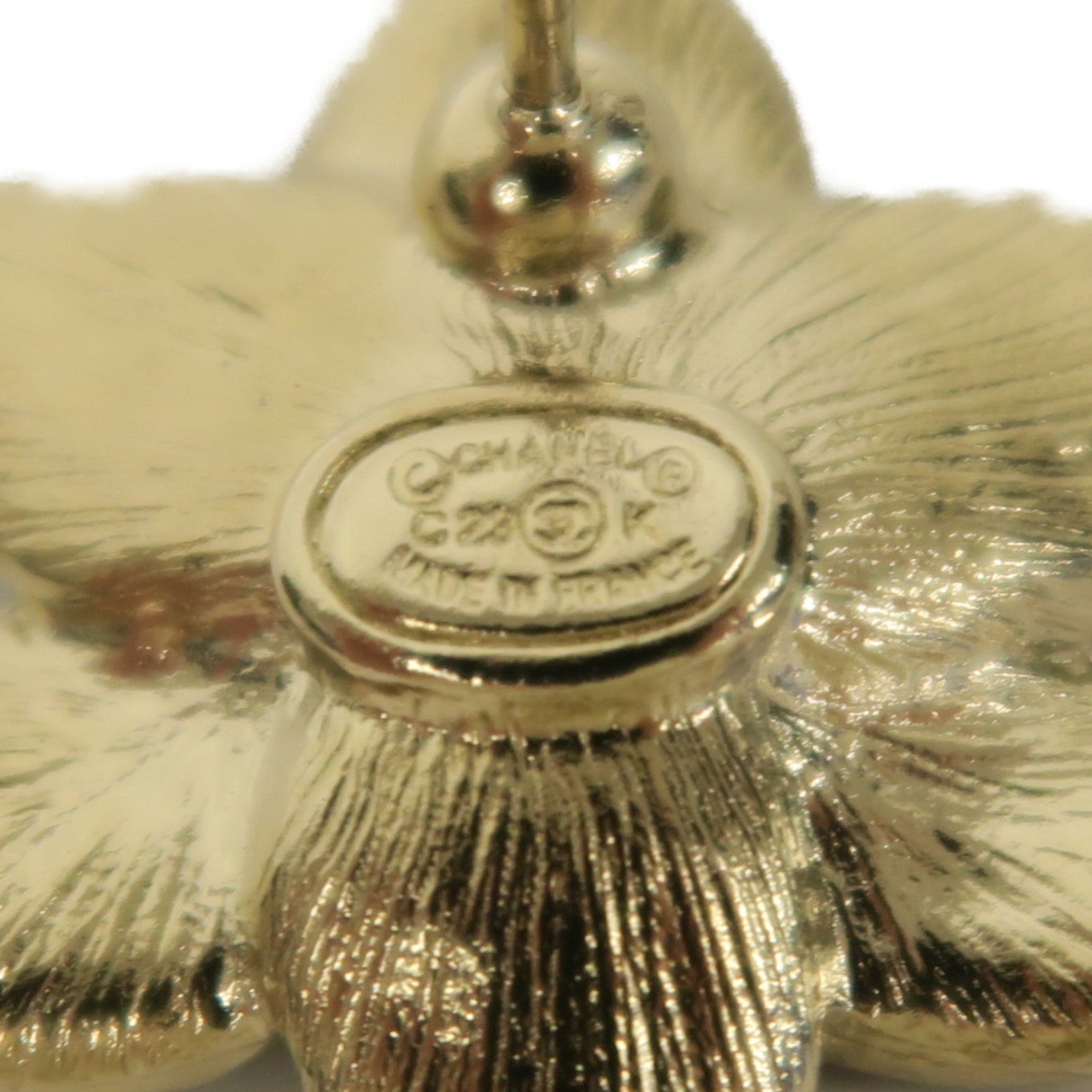CHANEL 金屬Earrings耳環銀色/黑色