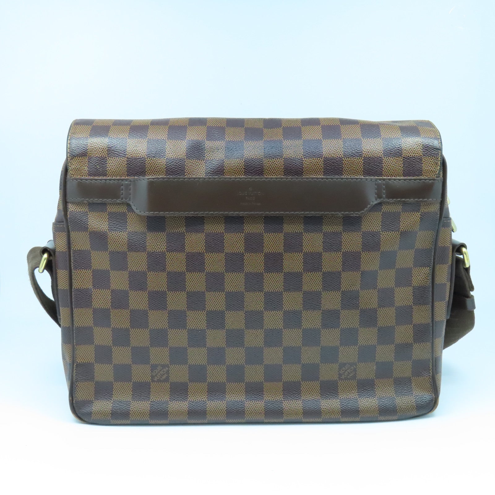 LOUIS VUITTON Damier Shelton MM Shoulder Bag金扣肩背袋啡色