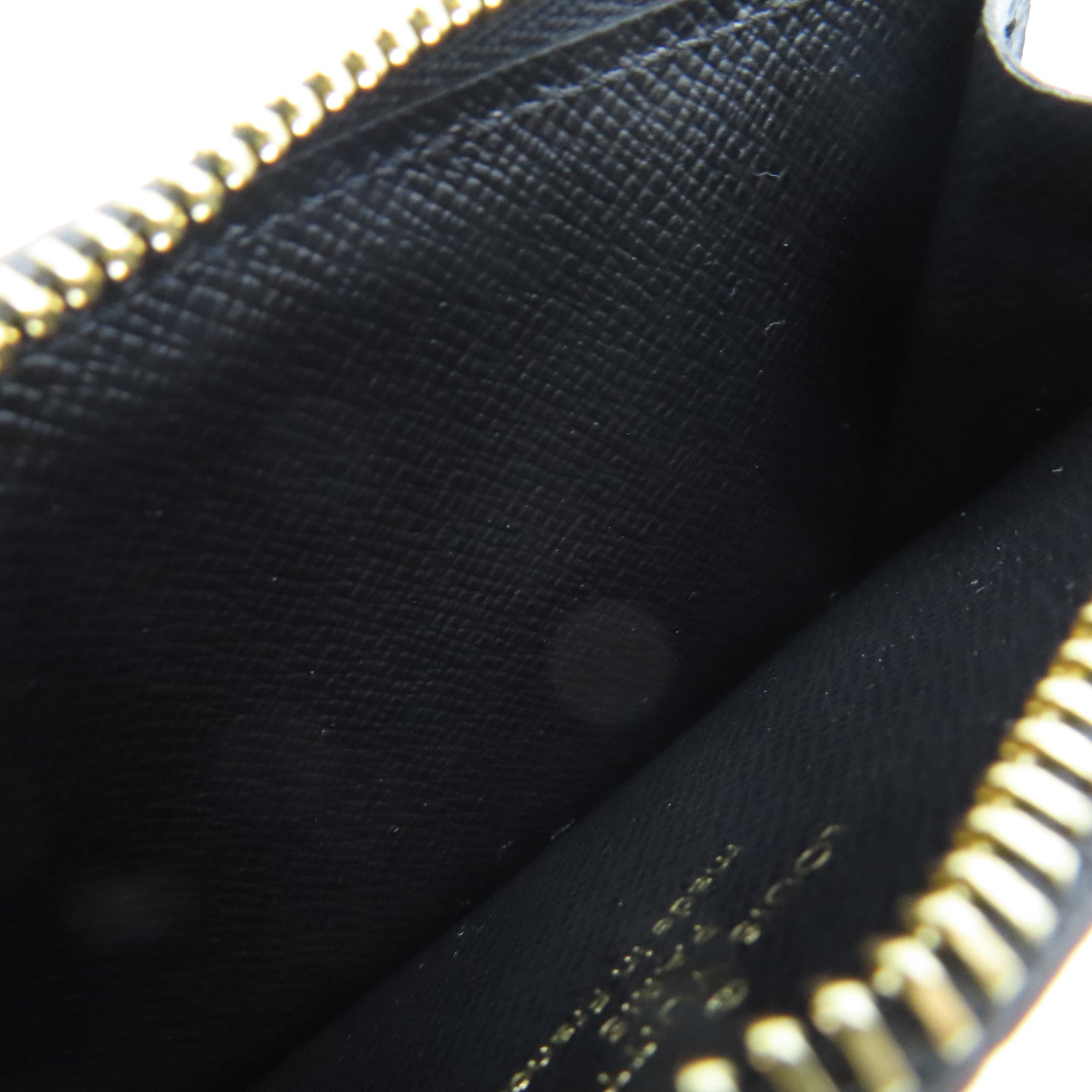 LOUIS VUITTON Monogram Romy Card Case金扣卡套啡色/黑色