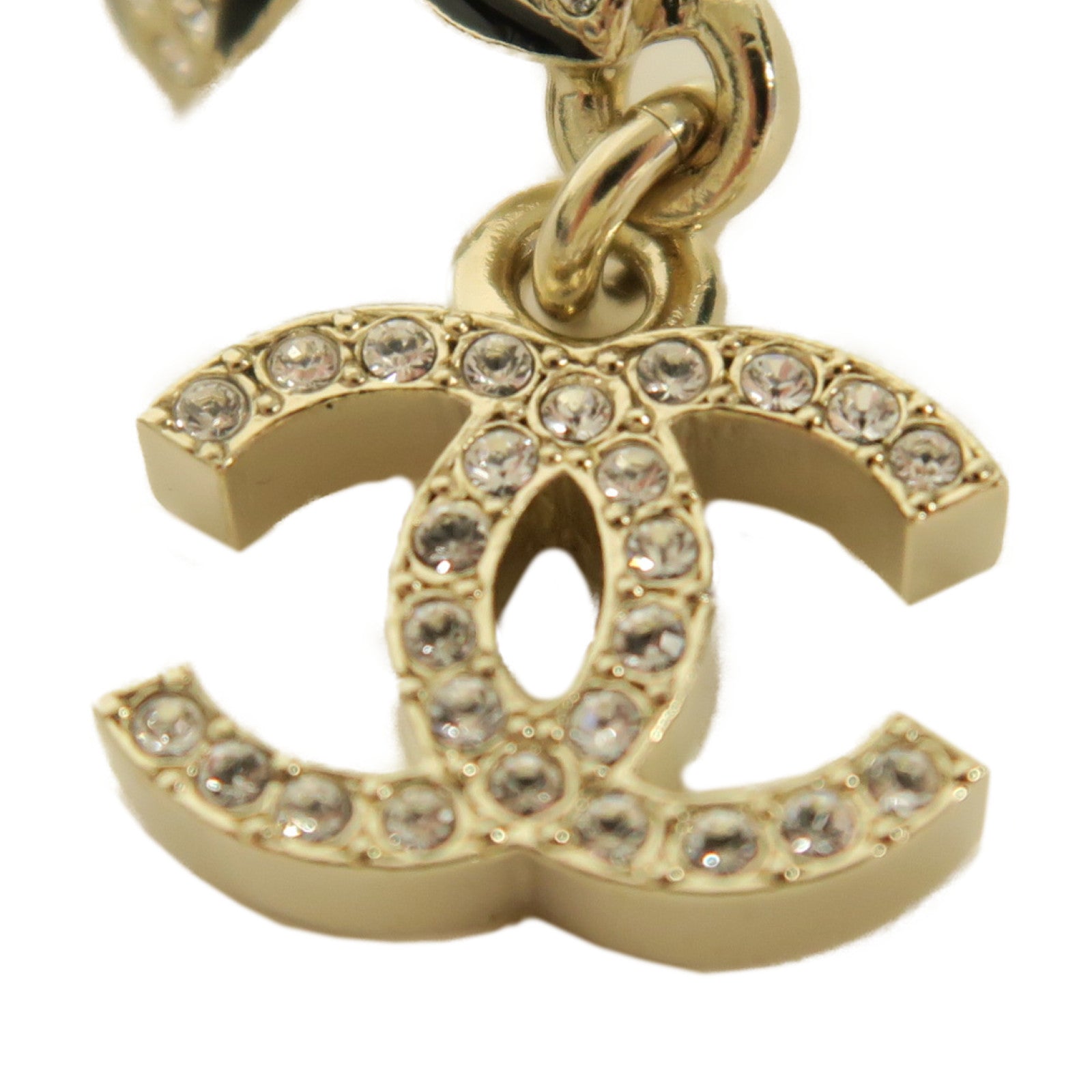 CHANEL 金屬Earrings耳環銀色/黑色