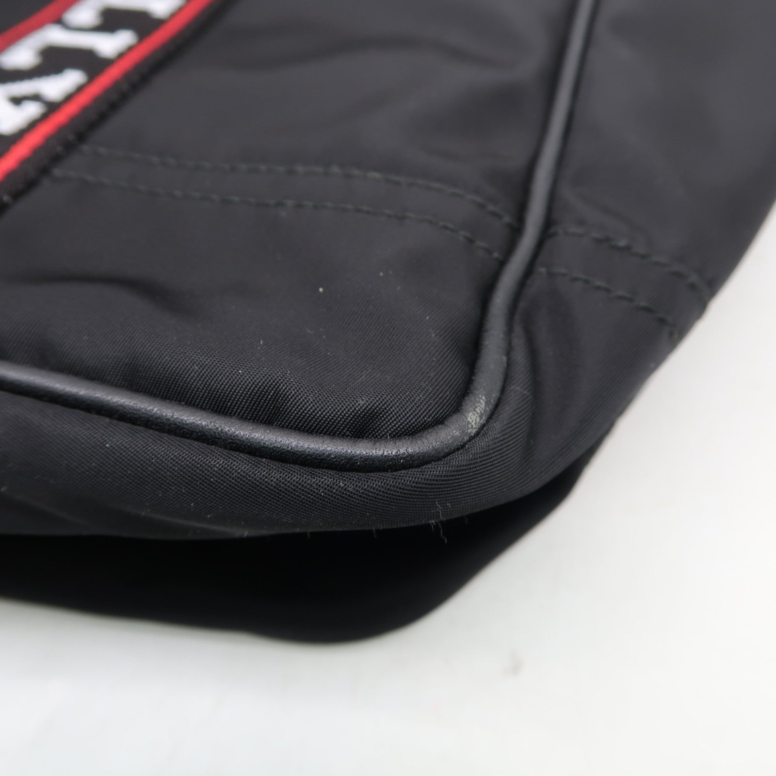 BALLY 尼龍Tote Bag銀扣手挽肩背兩用袋黑色