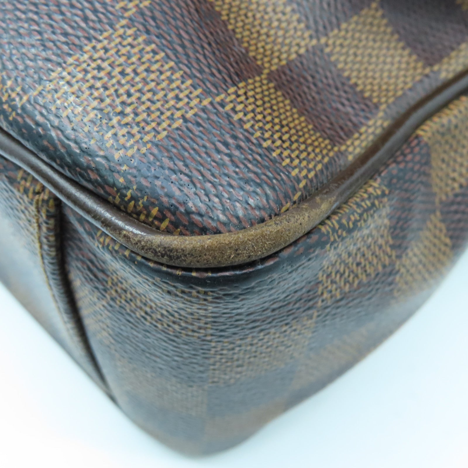 LOUIS VUITTON Damier Shelton MM Shoulder Bag金扣肩背袋啡色