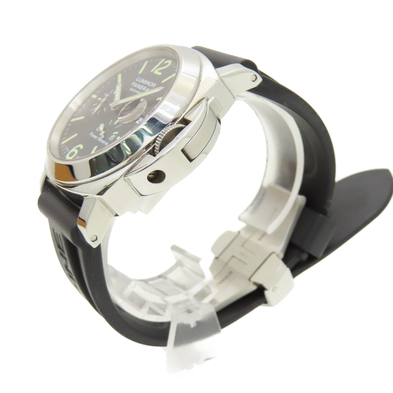 PANERAI Luminor Power Reserve 44mm不鏽鋼手錶自動機芯黑色