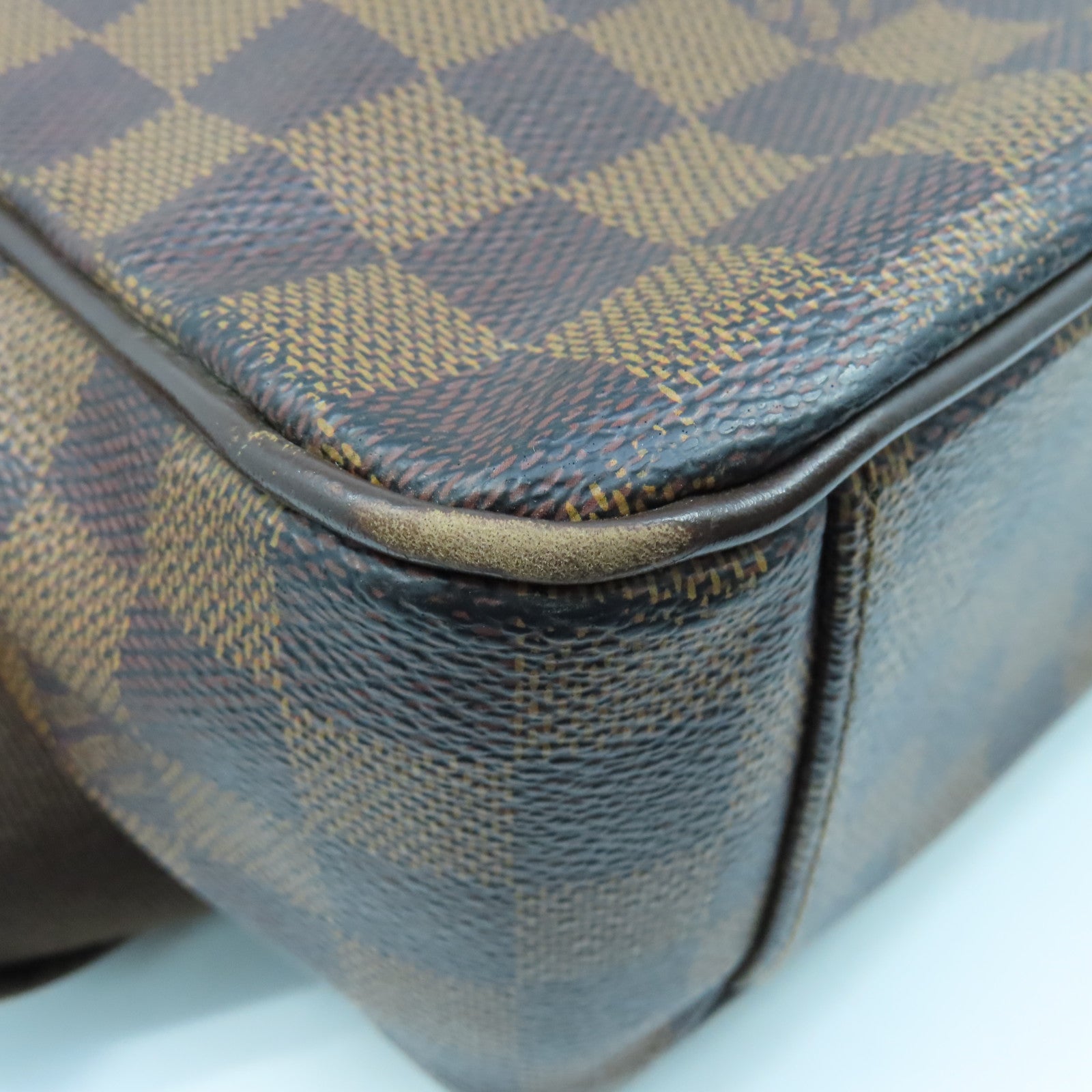 LOUIS VUITTON Damier Shelton MM Shoulder Bag金扣肩背袋啡色