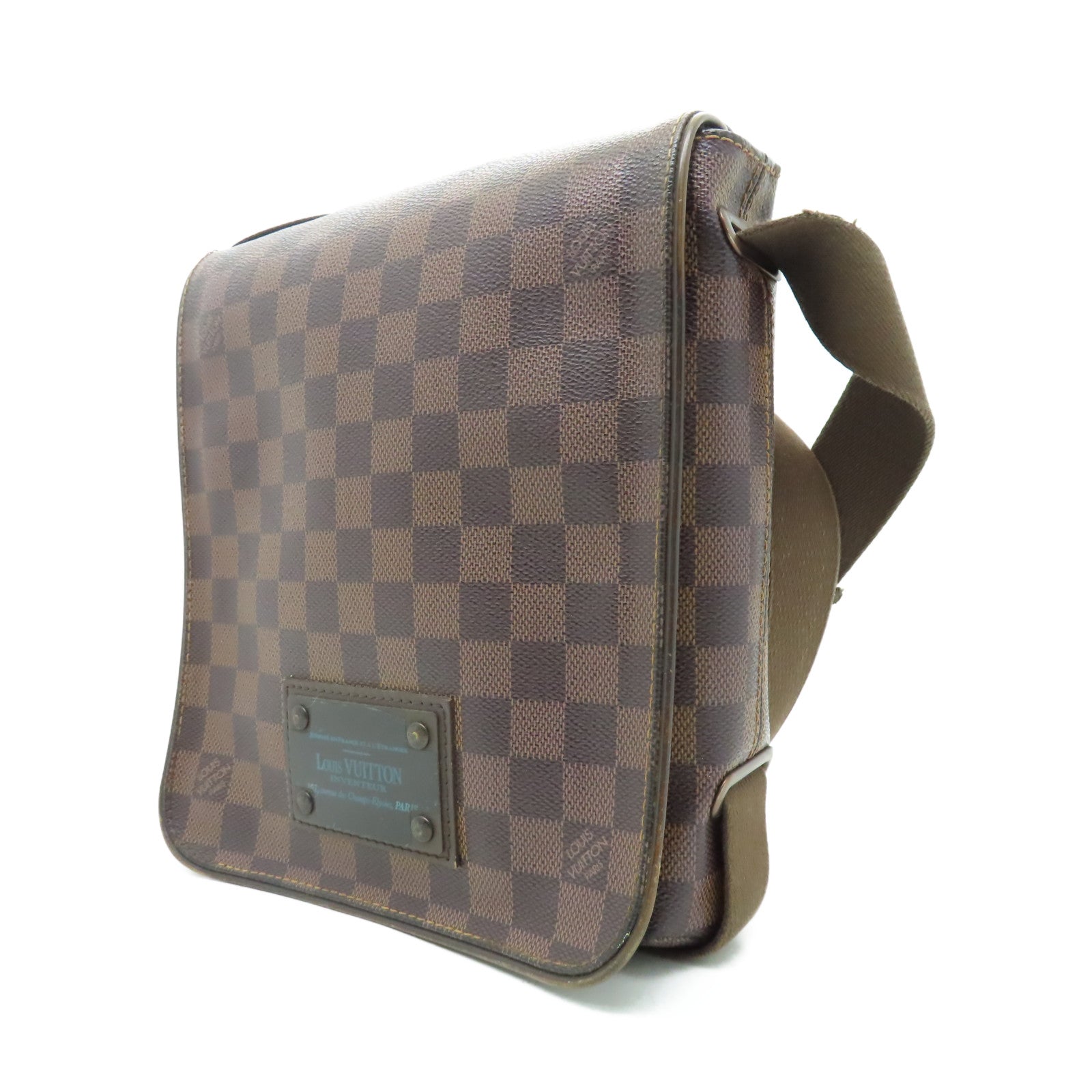 LOUIS VUITTON Damier Brooklyn PM肩背袋啡色