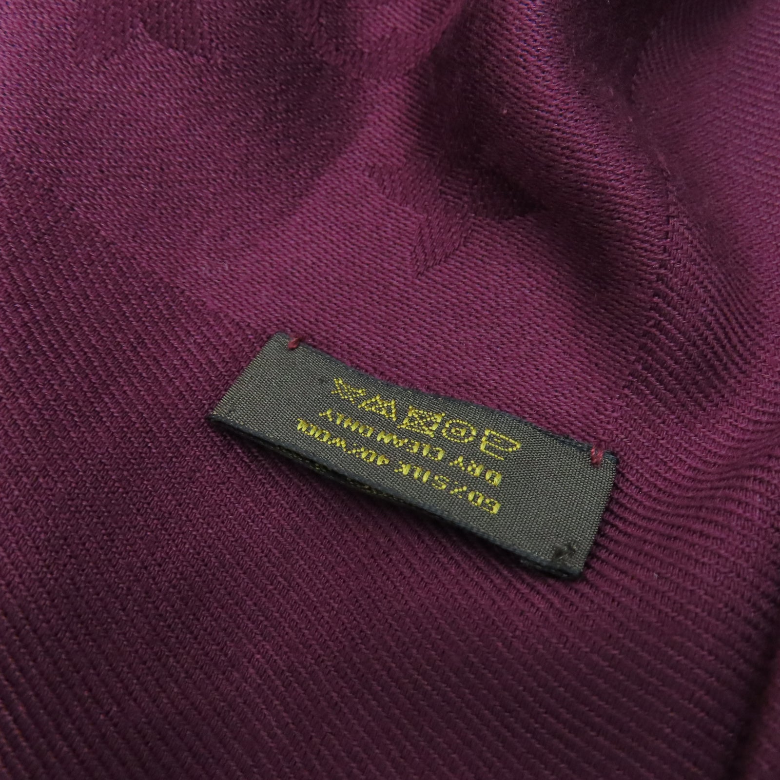 LOUIS VUITTON 丝质/羊毛Scarf围巾紫色
