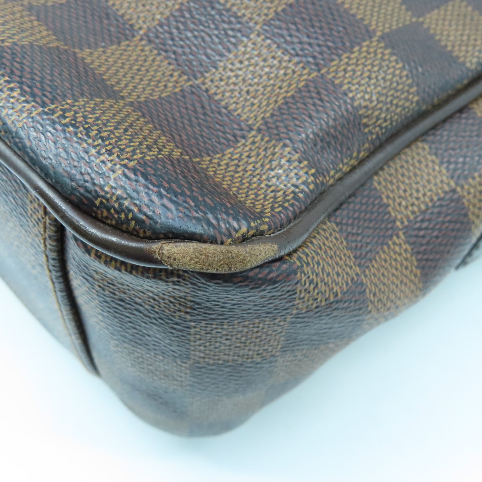 LOUIS VUITTON Damier Shelton MM Shoulder Bag金扣肩背袋啡色