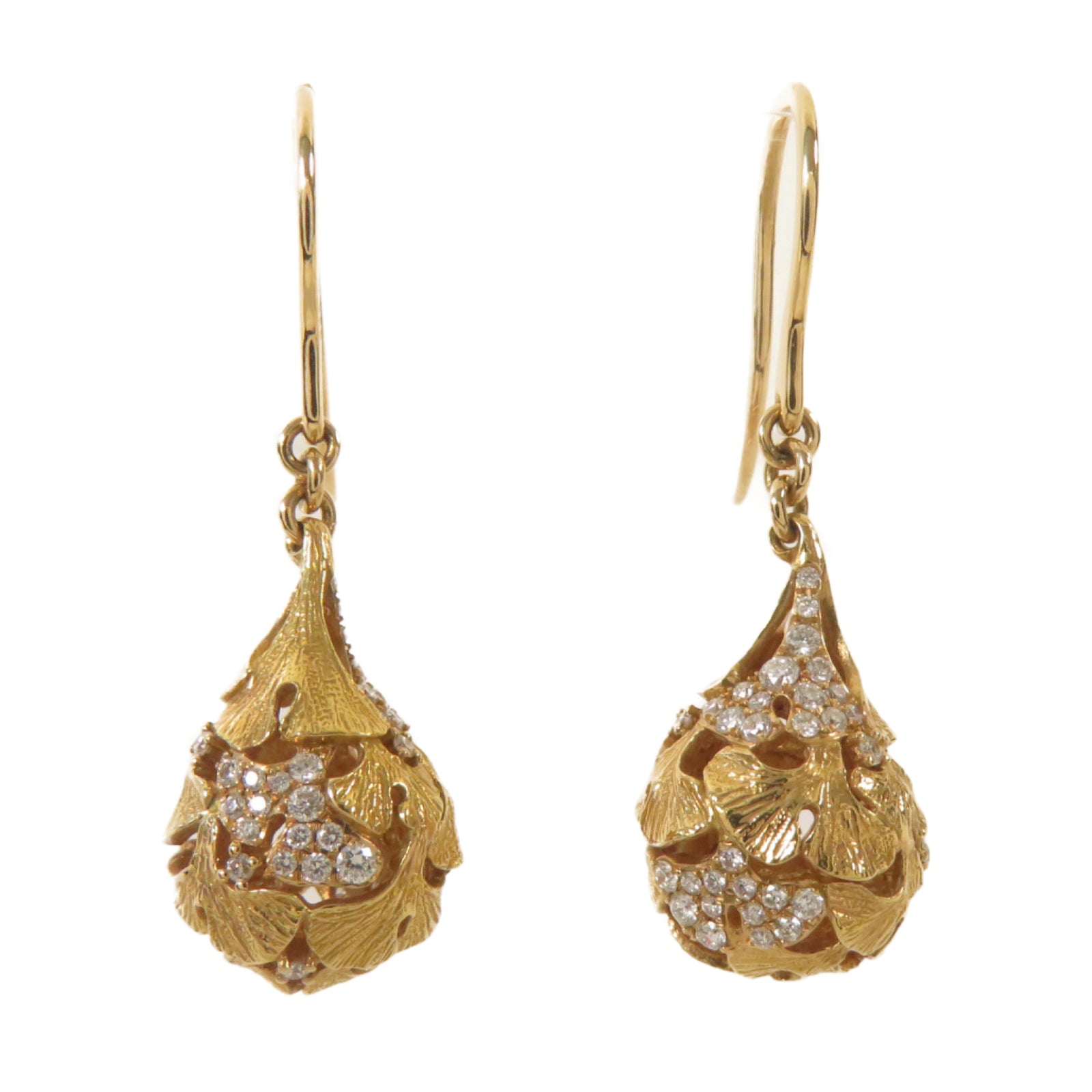 JEWELRY 18K黃金Earrings鑽石耳環