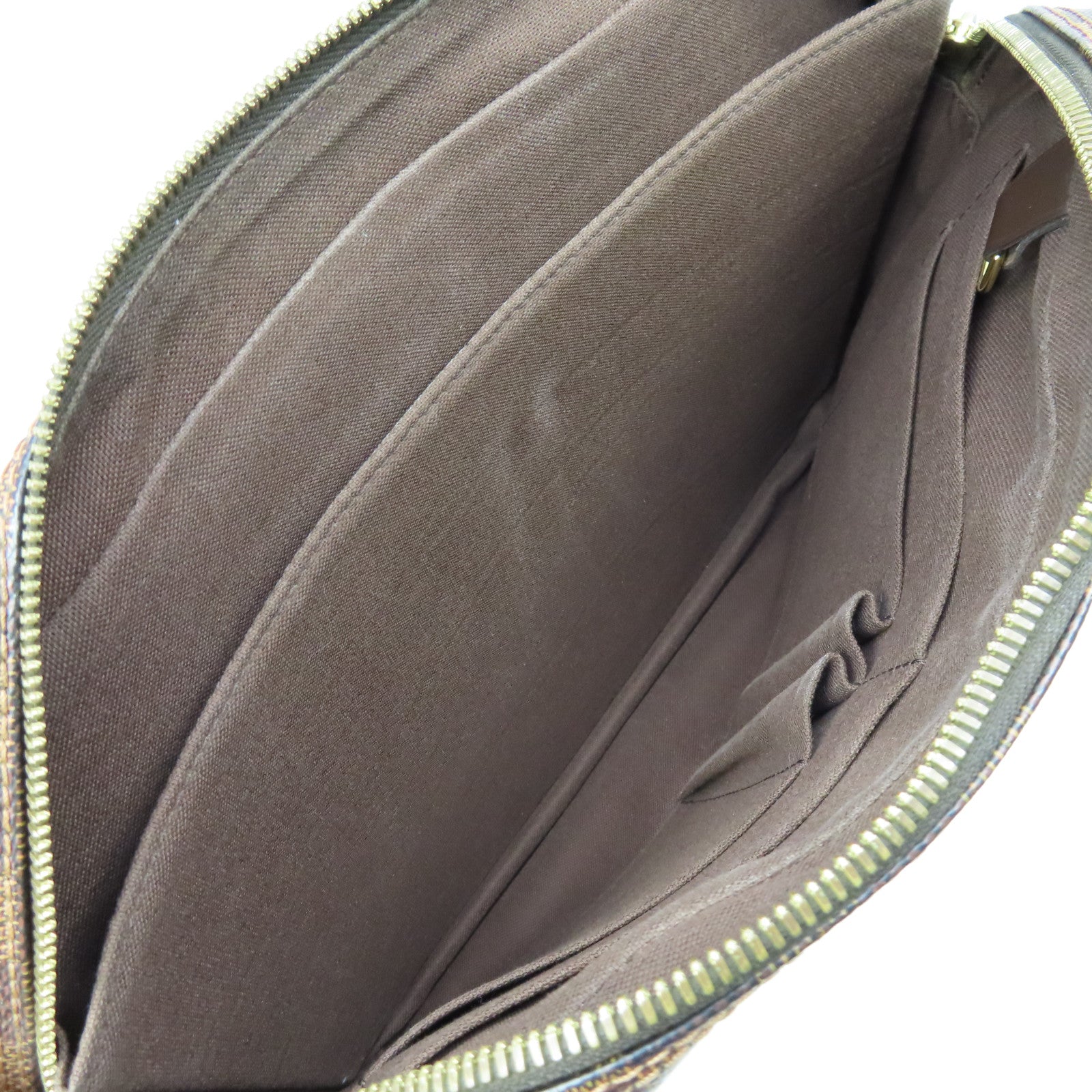 LOUIS VUITTON Damier Shelton MM Shoulder Bag金扣肩背袋啡色