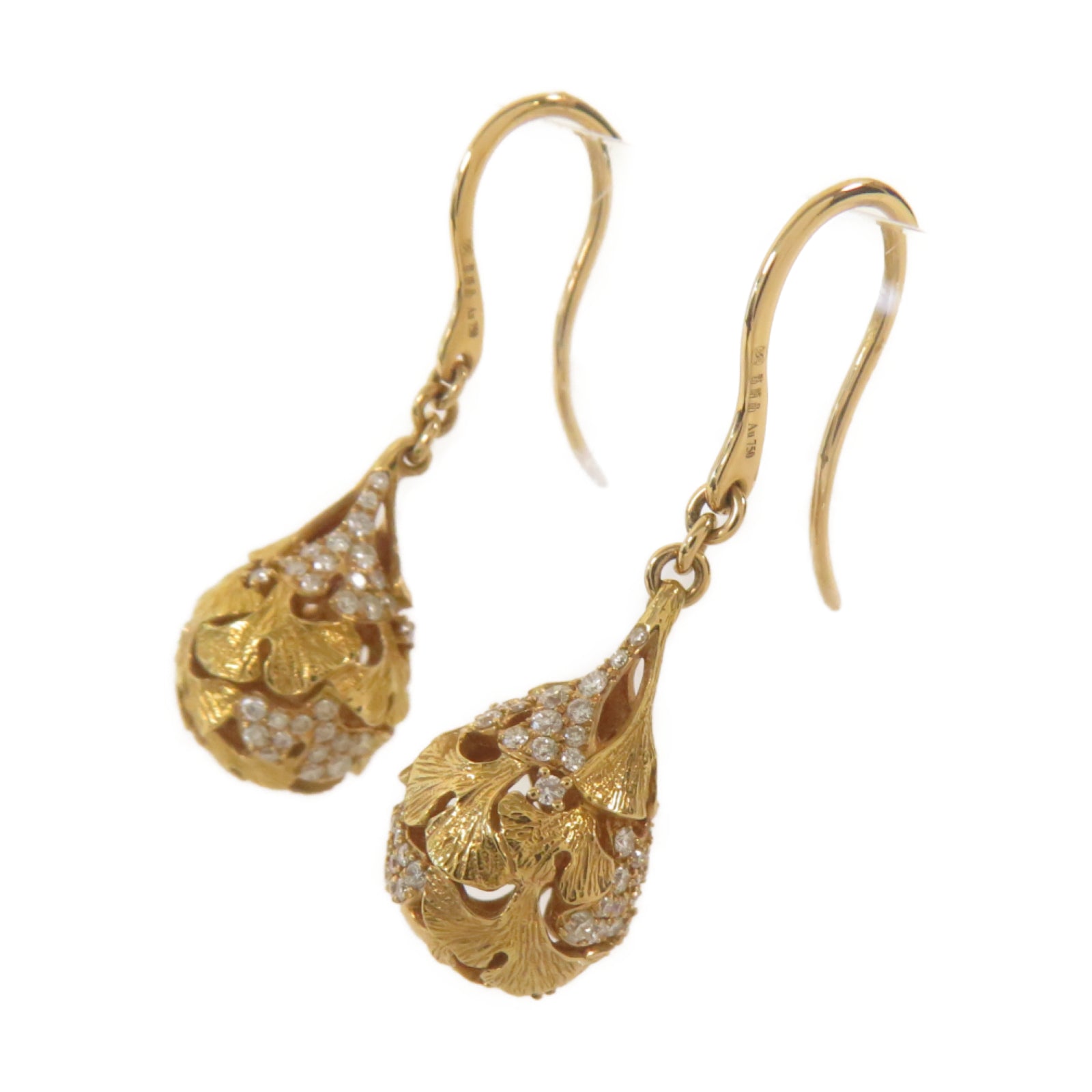 JEWELRY 18K黃金Earrings鑽石耳環