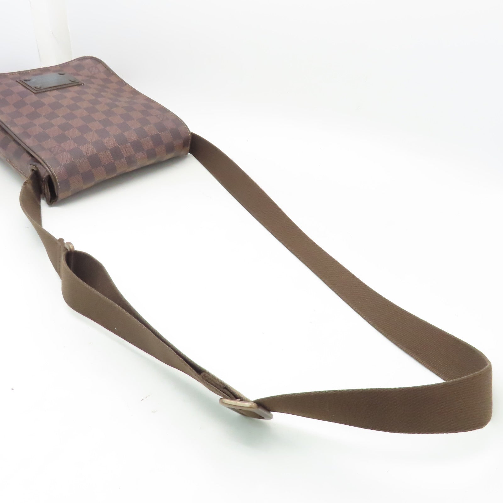 LOUIS VUITTON Damier Brooklyn PM肩背袋啡色