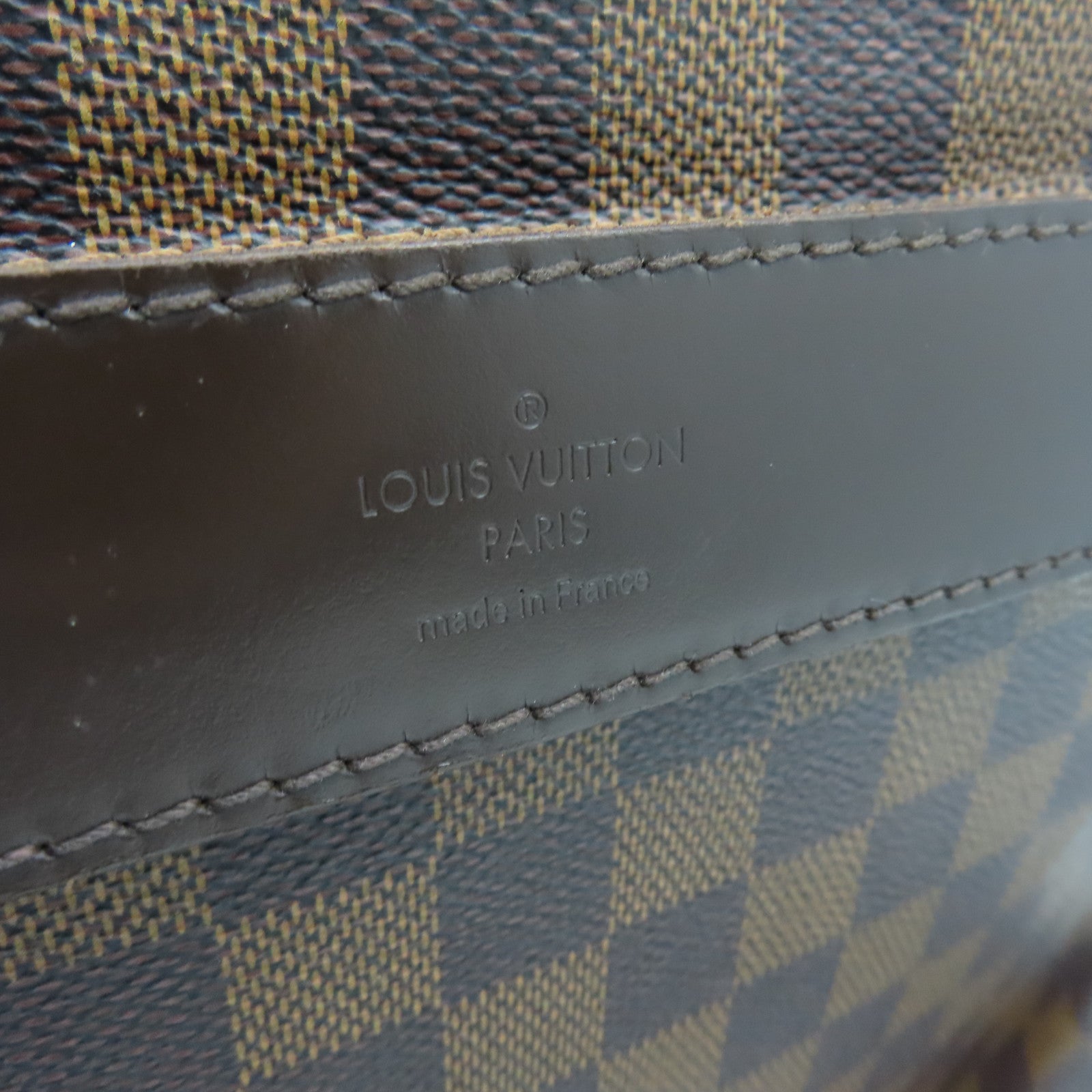 LOUIS VUITTON Damier Shelton MM Shoulder Bag金扣肩背袋啡色