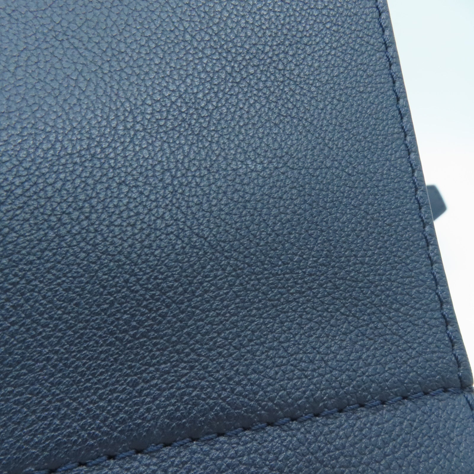 LOUIS VUITTON 牛皮皮革Lockme II BB銀扣鏈條手挽肩背兩用袋Marine Rouge藍色/紅色