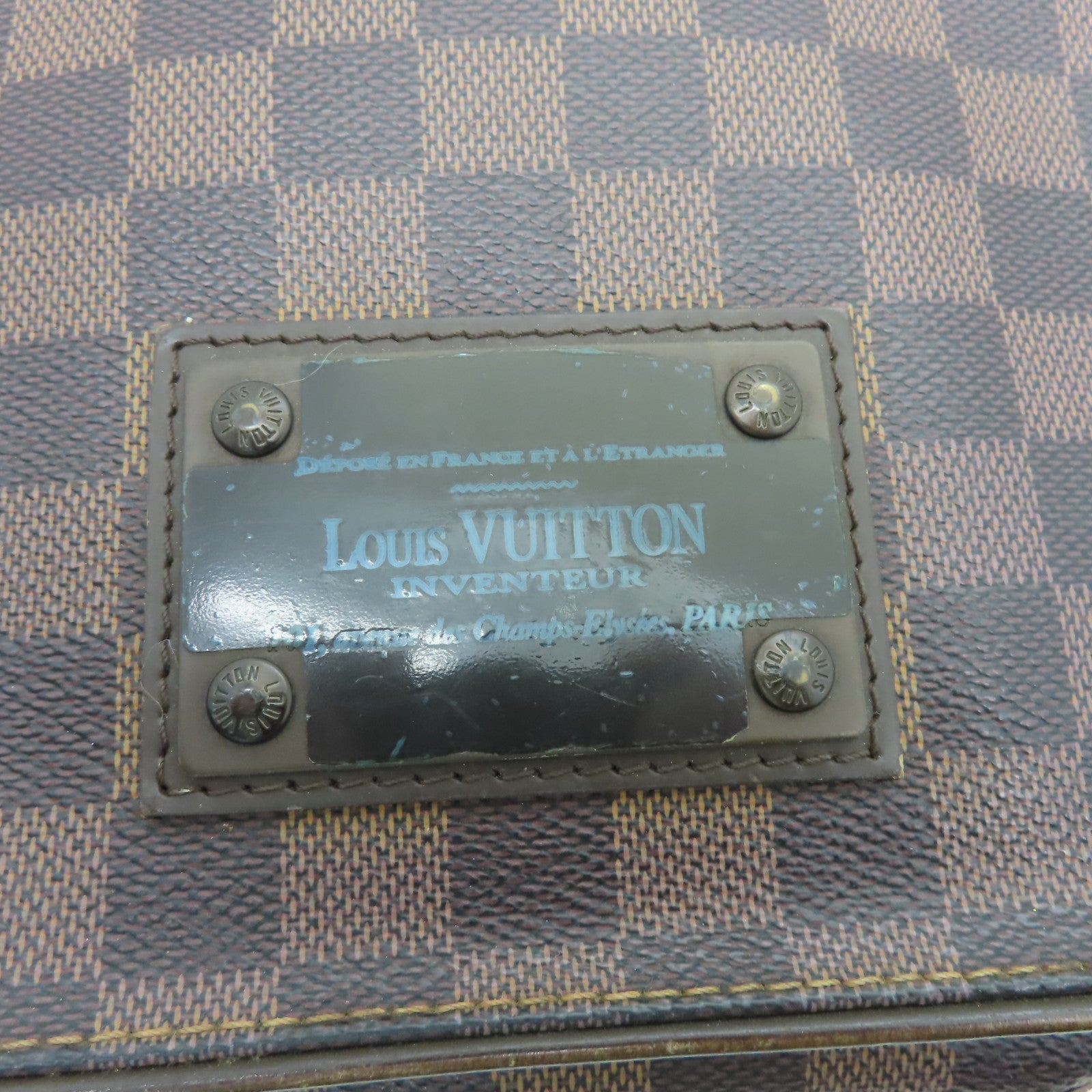 LOUIS VUITTON Damier Brooklyn PM肩背袋啡色