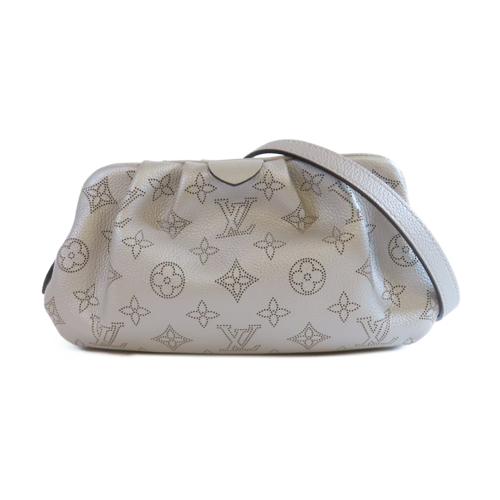 LOUIS VUITTON Mahina Scara Mini銀扣肩背袋銀色