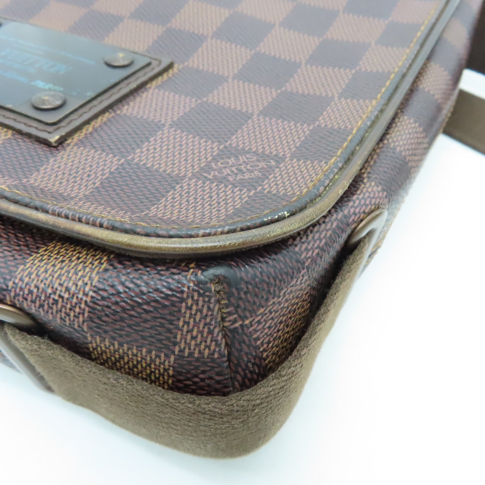 LOUIS VUITTON Damier Brooklyn PM肩背袋啡色