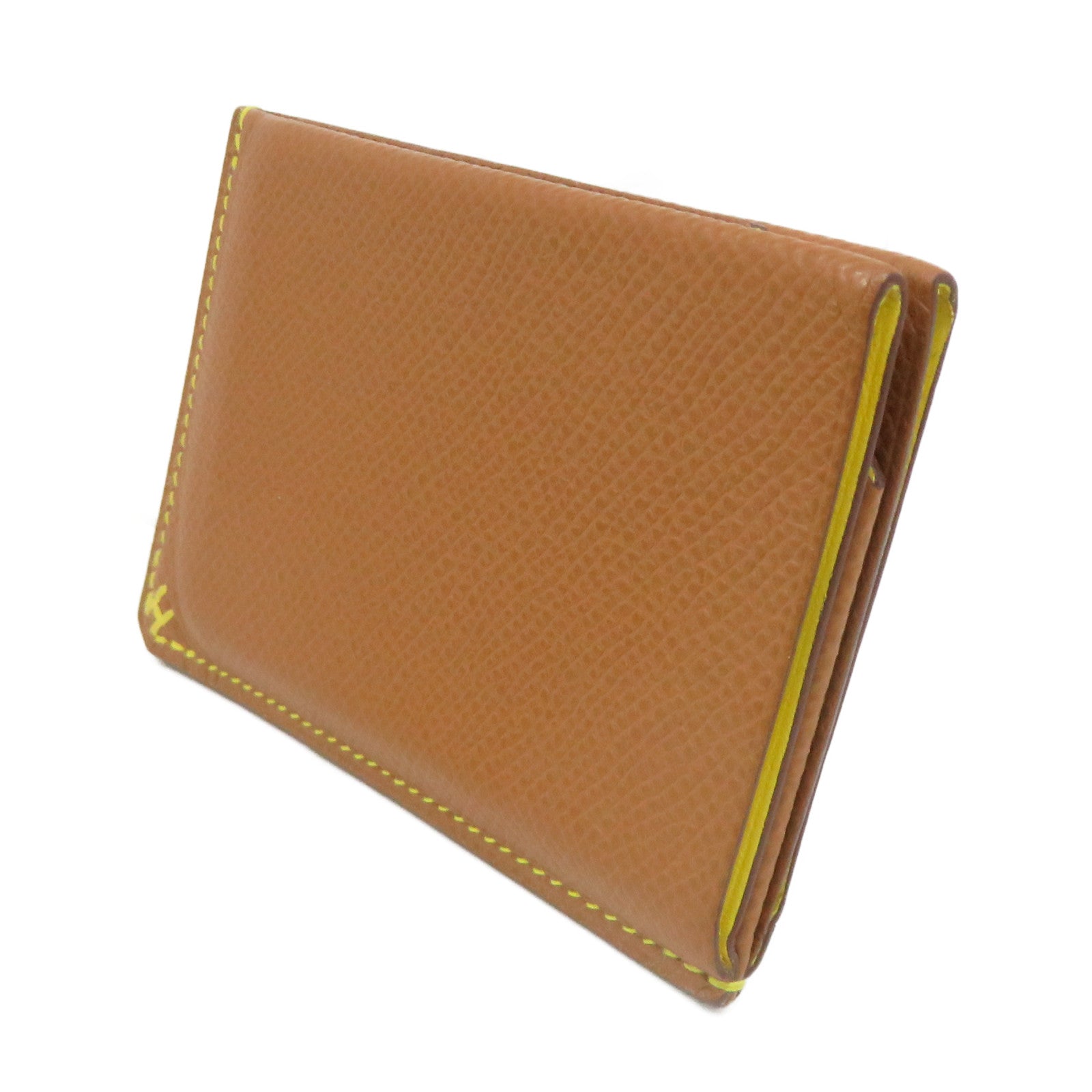 HERMES Epsom皮革Card Case卡套Gold啡色