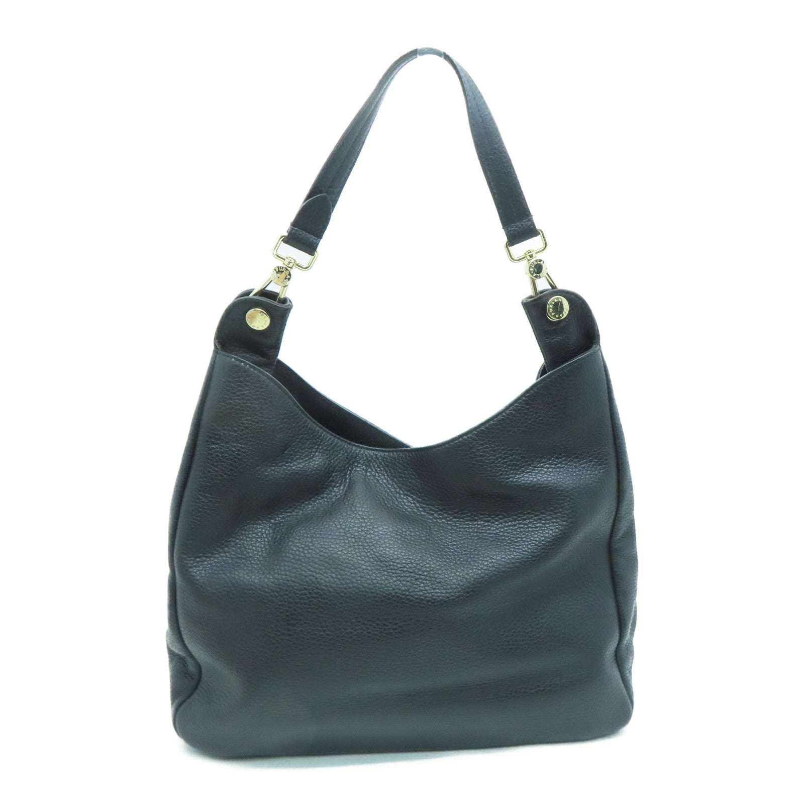 Furla 皮革Shoulder Bag金扣肩背袋黑色