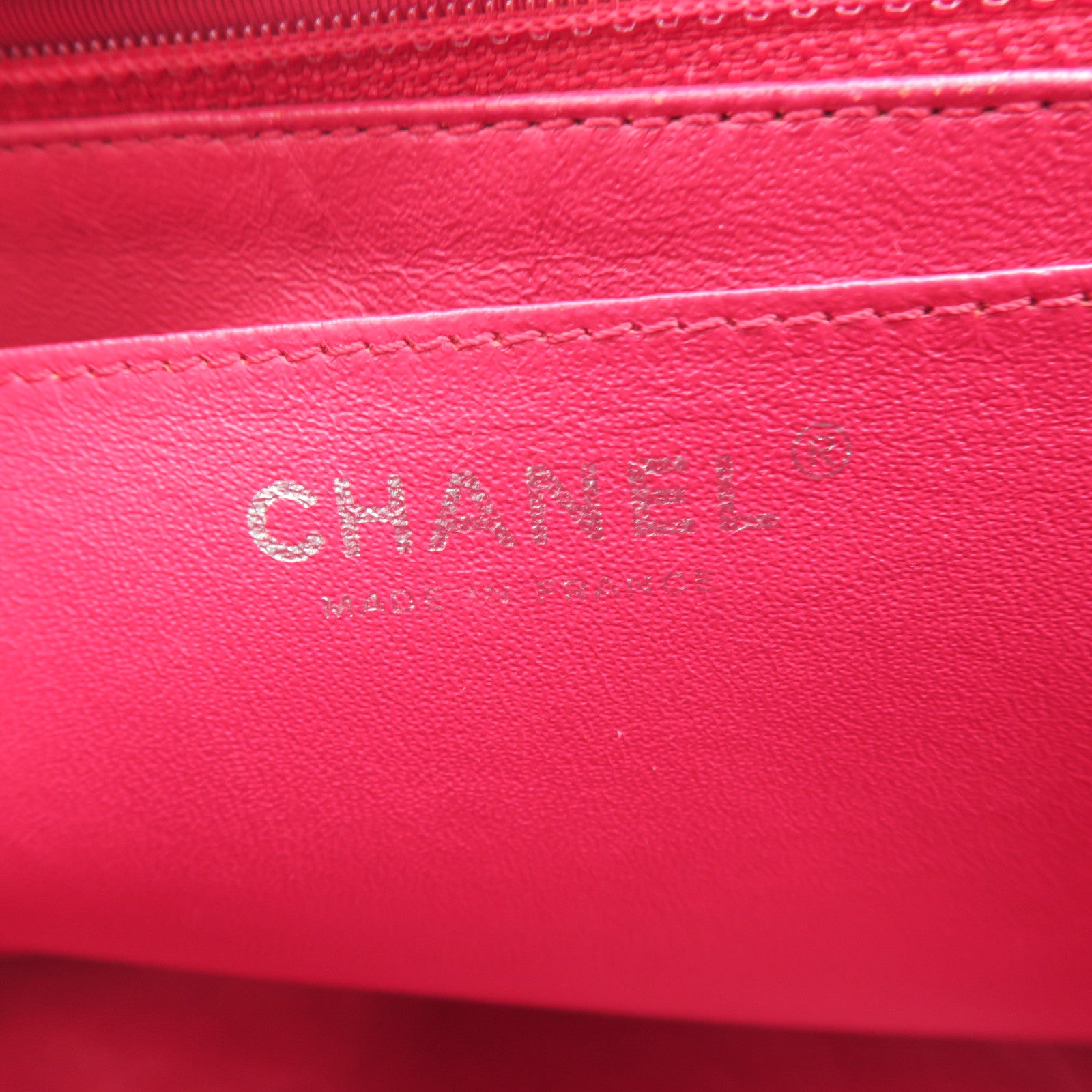 CHANEL rhombic cowhide leather Jumbo Single Flap gold buckle chain shoulder bag red